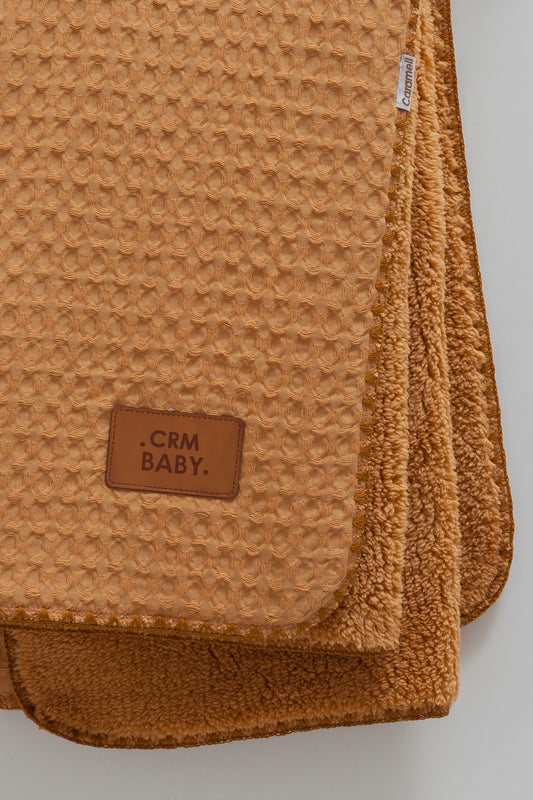 بطانية/ حرام بيبي قطن مبطن ▫️عسلي