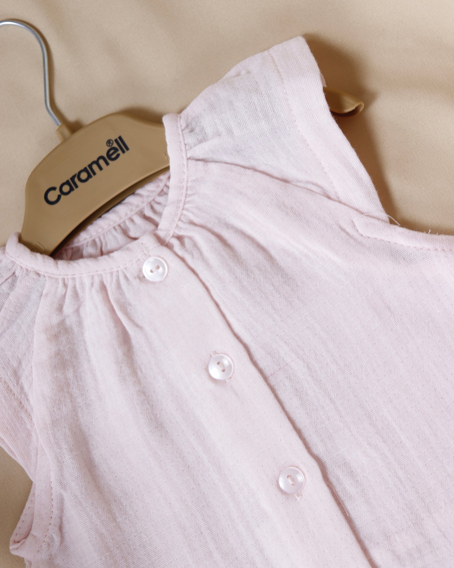 أفرهول صيفي مطرز قطن ١٠٠٪ زهري