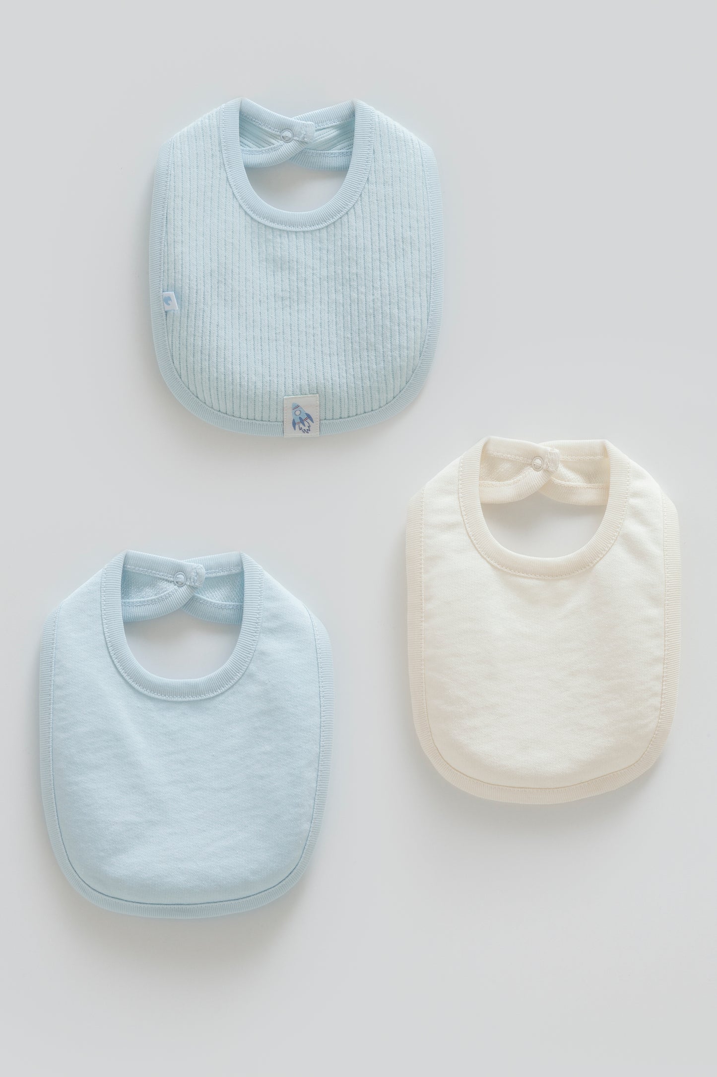 طقم مريلة ٣ قطع قطن ١٠٠٪ ازرق🚀