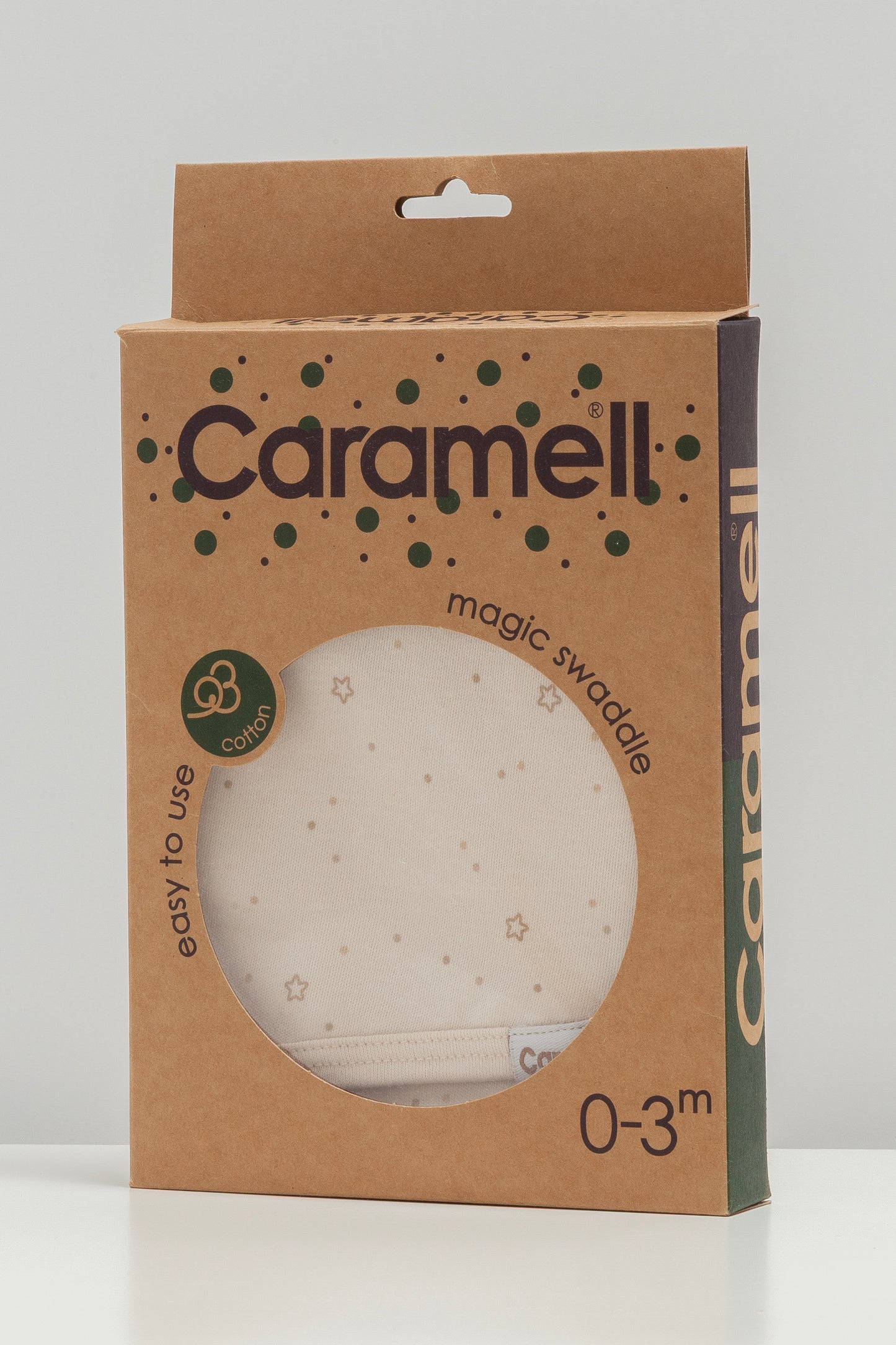 🍼 لفة مواليد قطنية – لون بيج⭐️