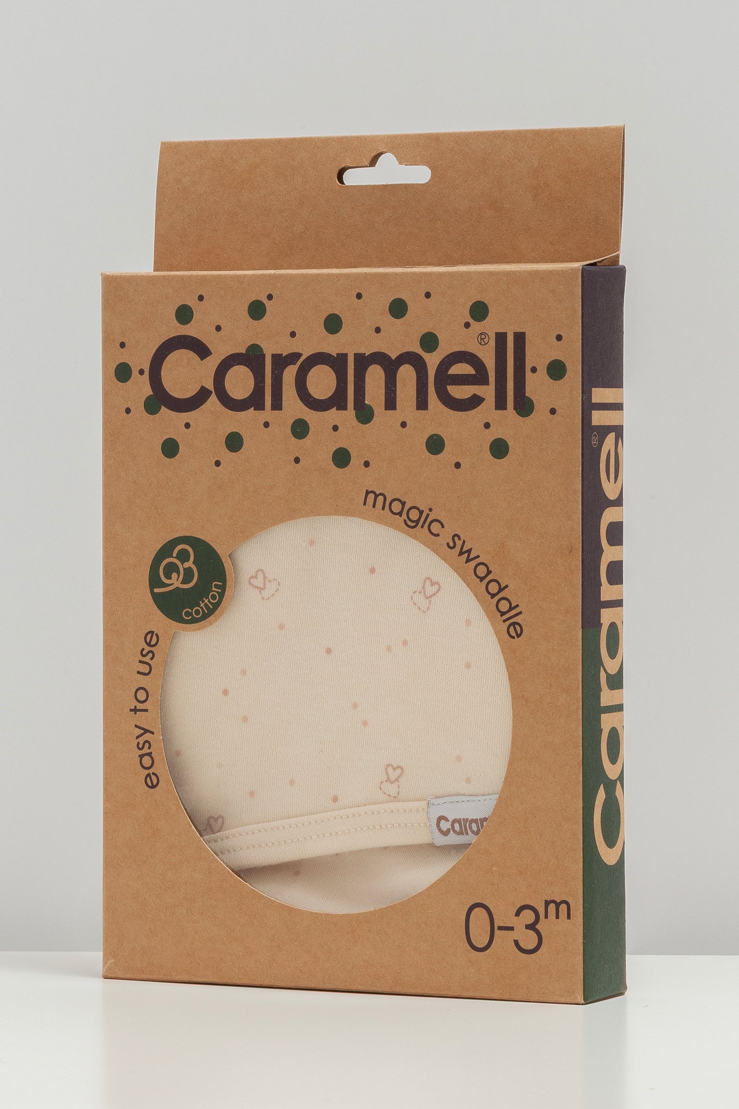 🍼 لفة مواليد قطنية – لون بيج🤍