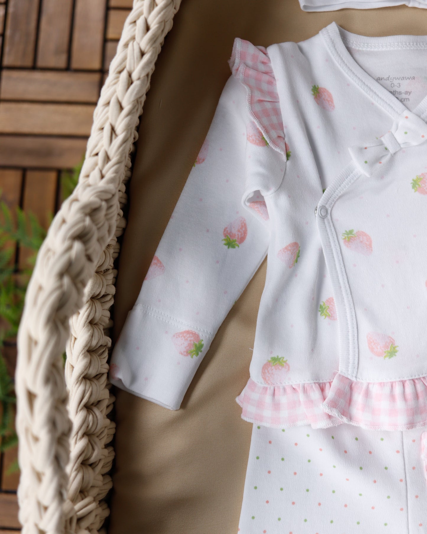 طقم بيبي قطن ١٠٠٪🩷