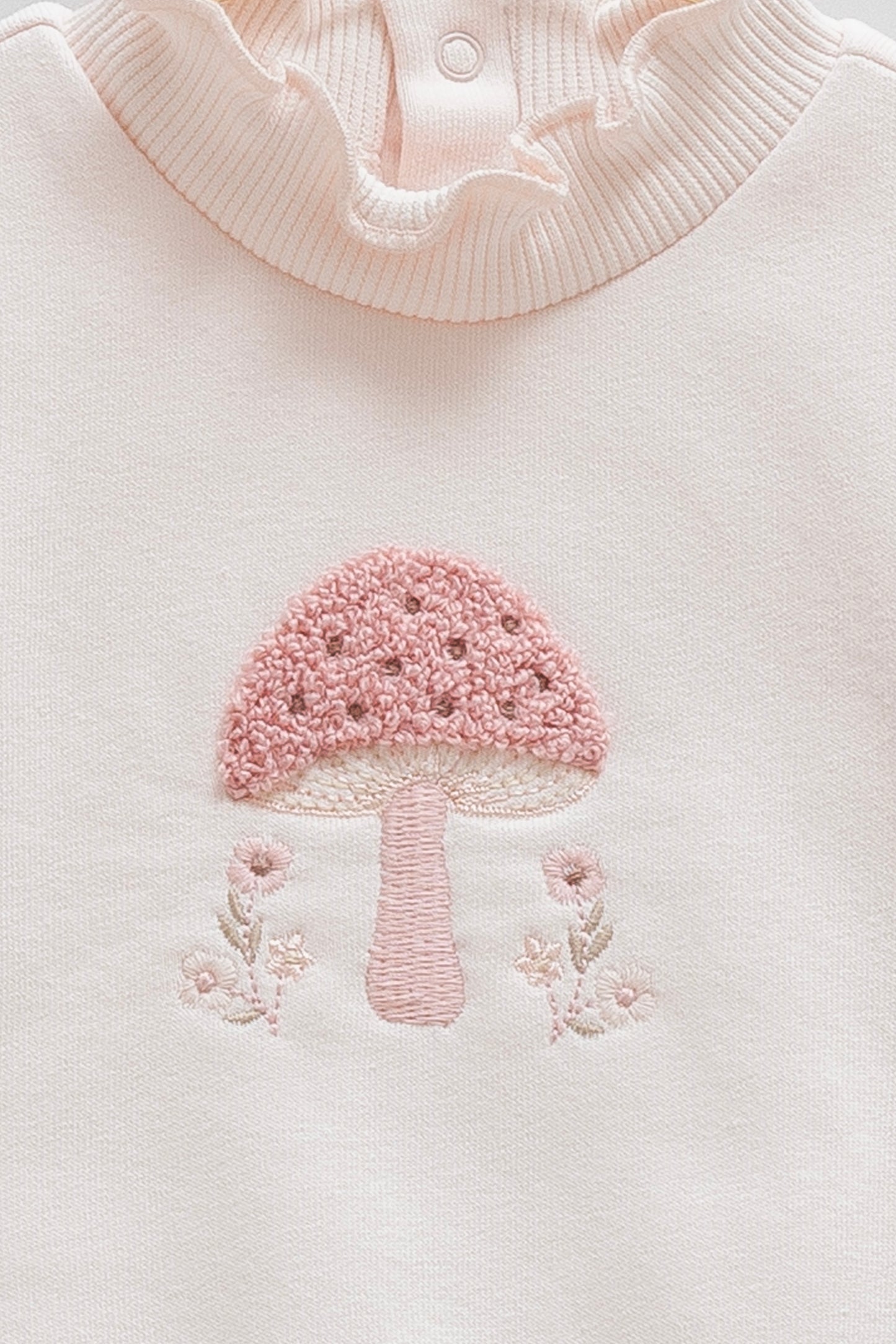 طقم قطن مبطن ١-١٢ شهر🍄زهري