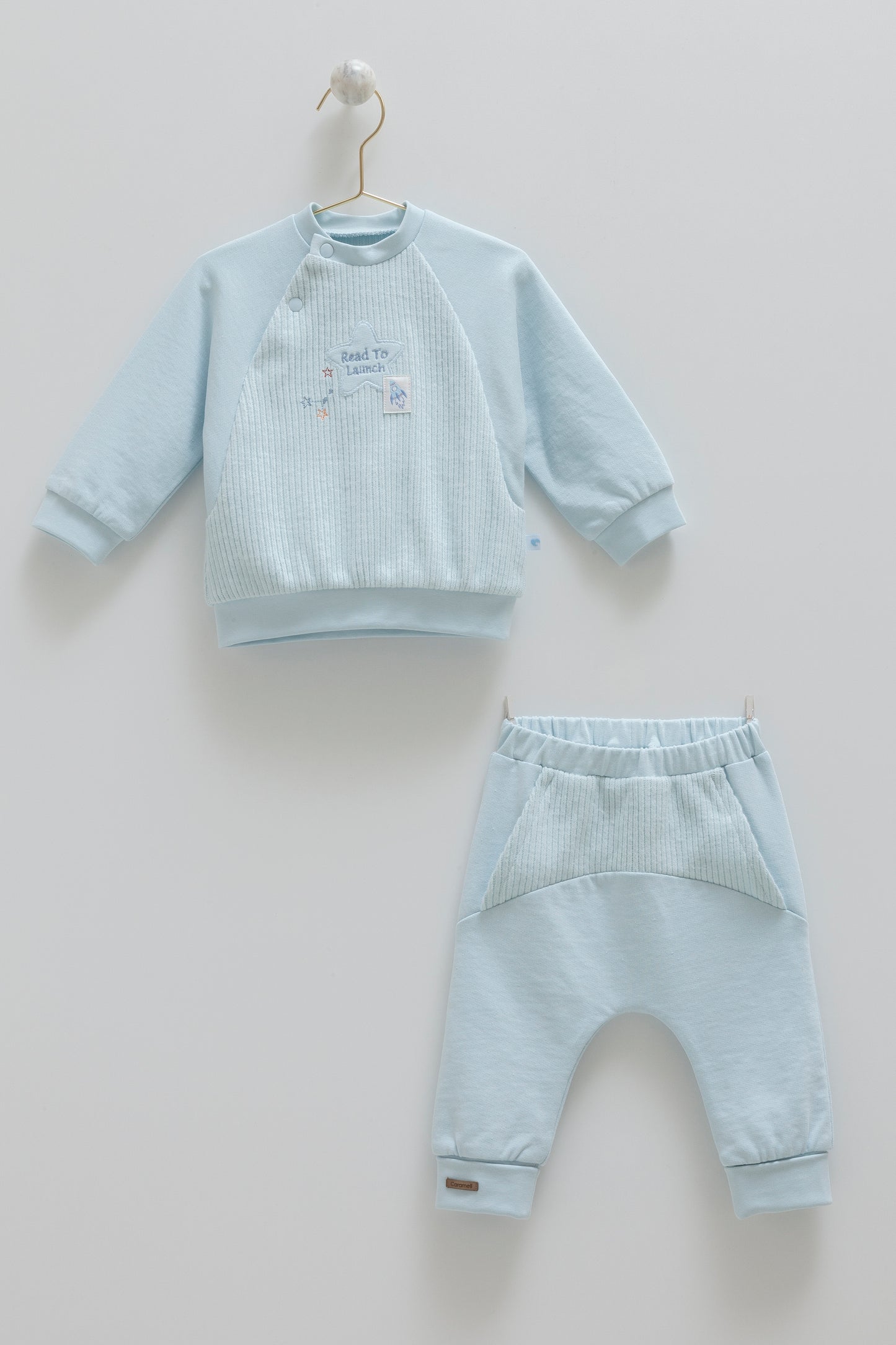 طقم قطعتين ازرق 🚀