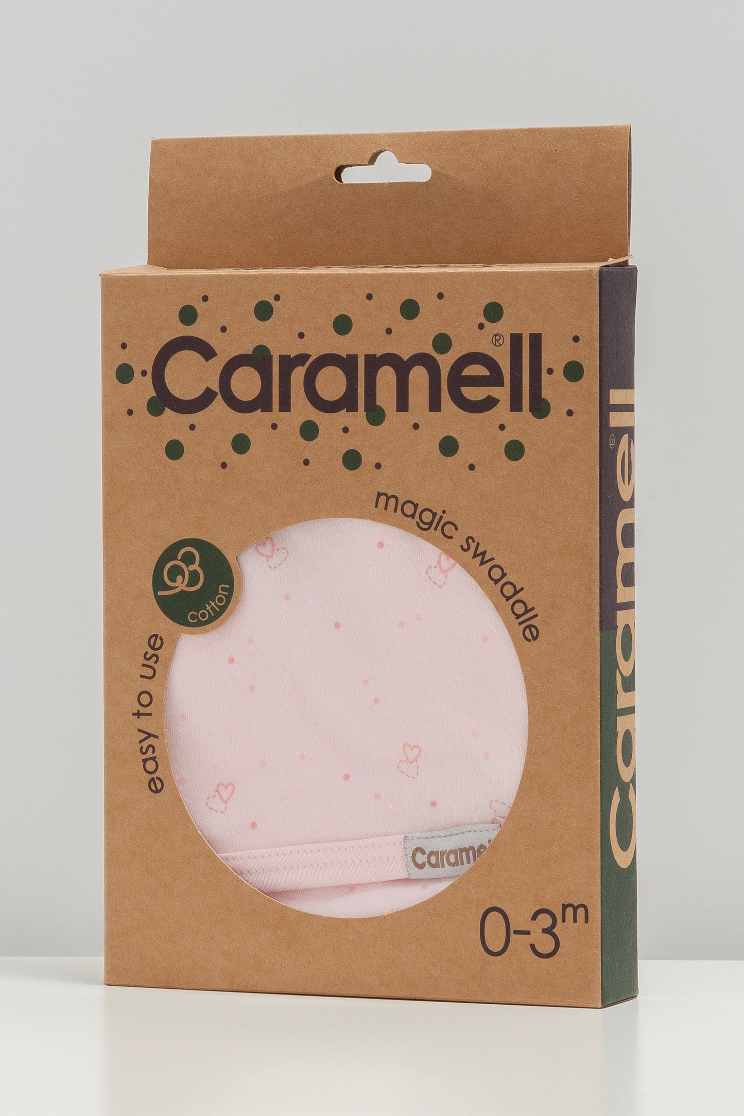 🍼 لفة مواليد قطنية – لون زهري فاتح