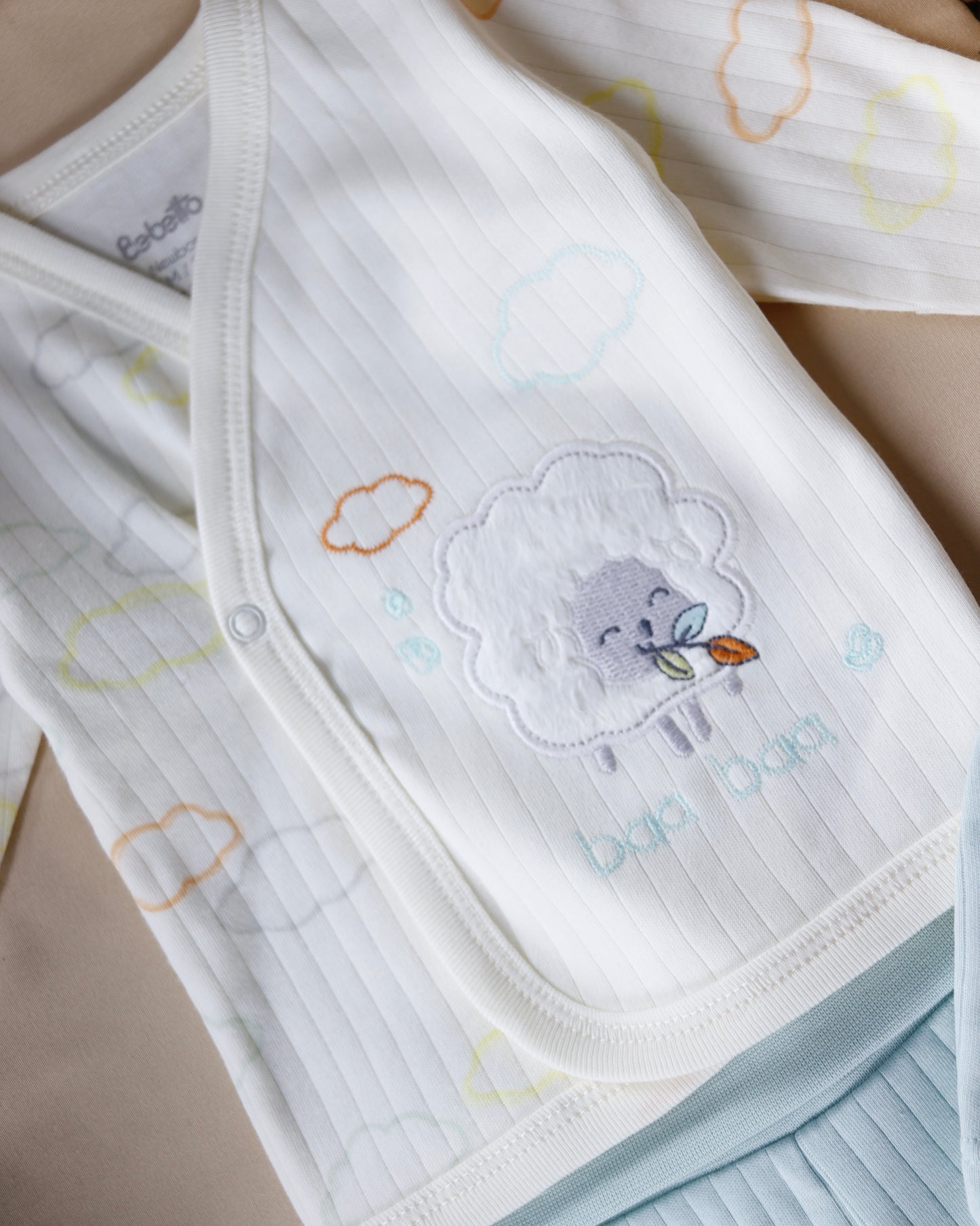 طقم بيبي قطن ٣ قطع 🩵