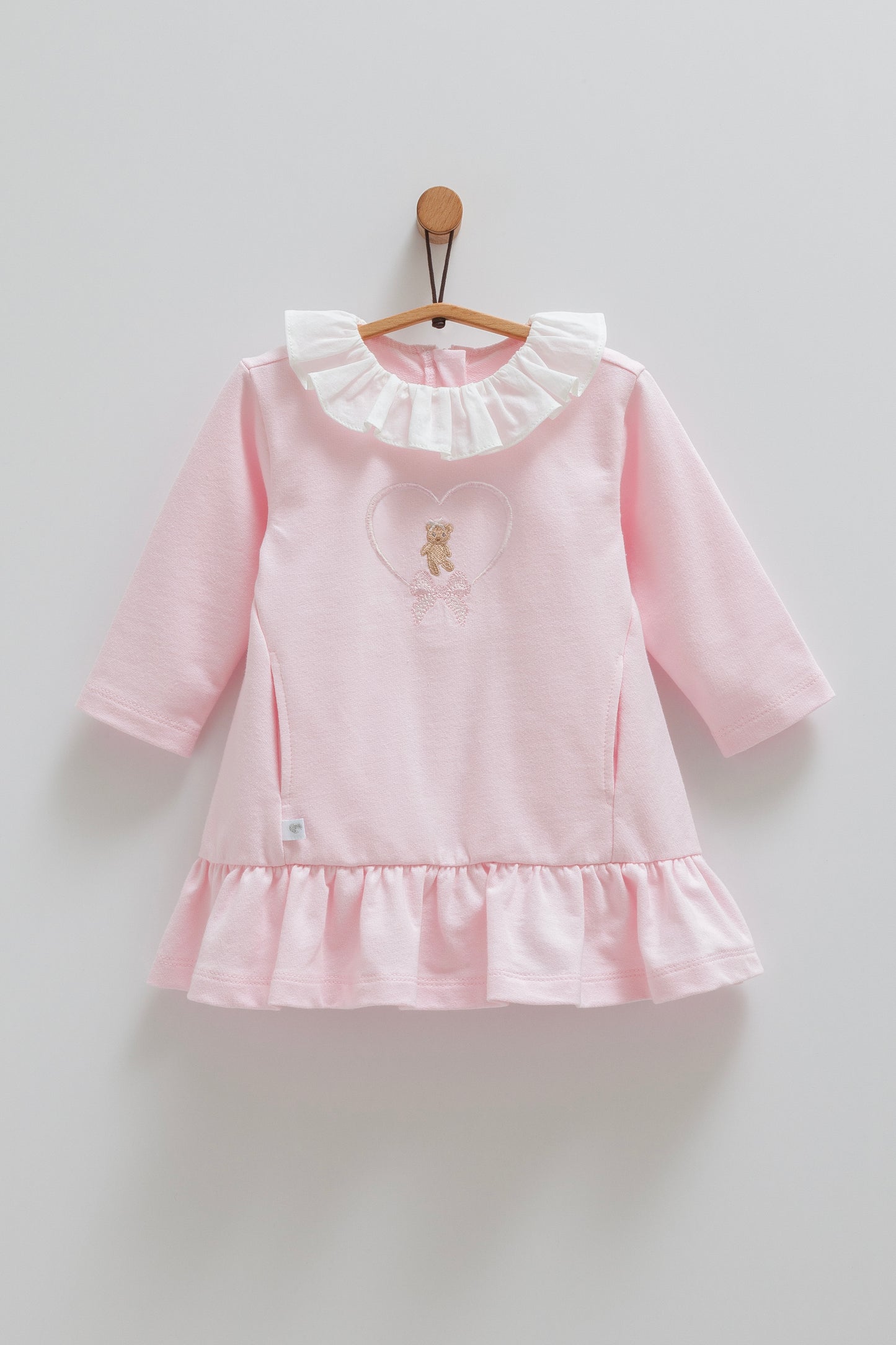 فستان قطن ١٠٠٪ زهري🧸