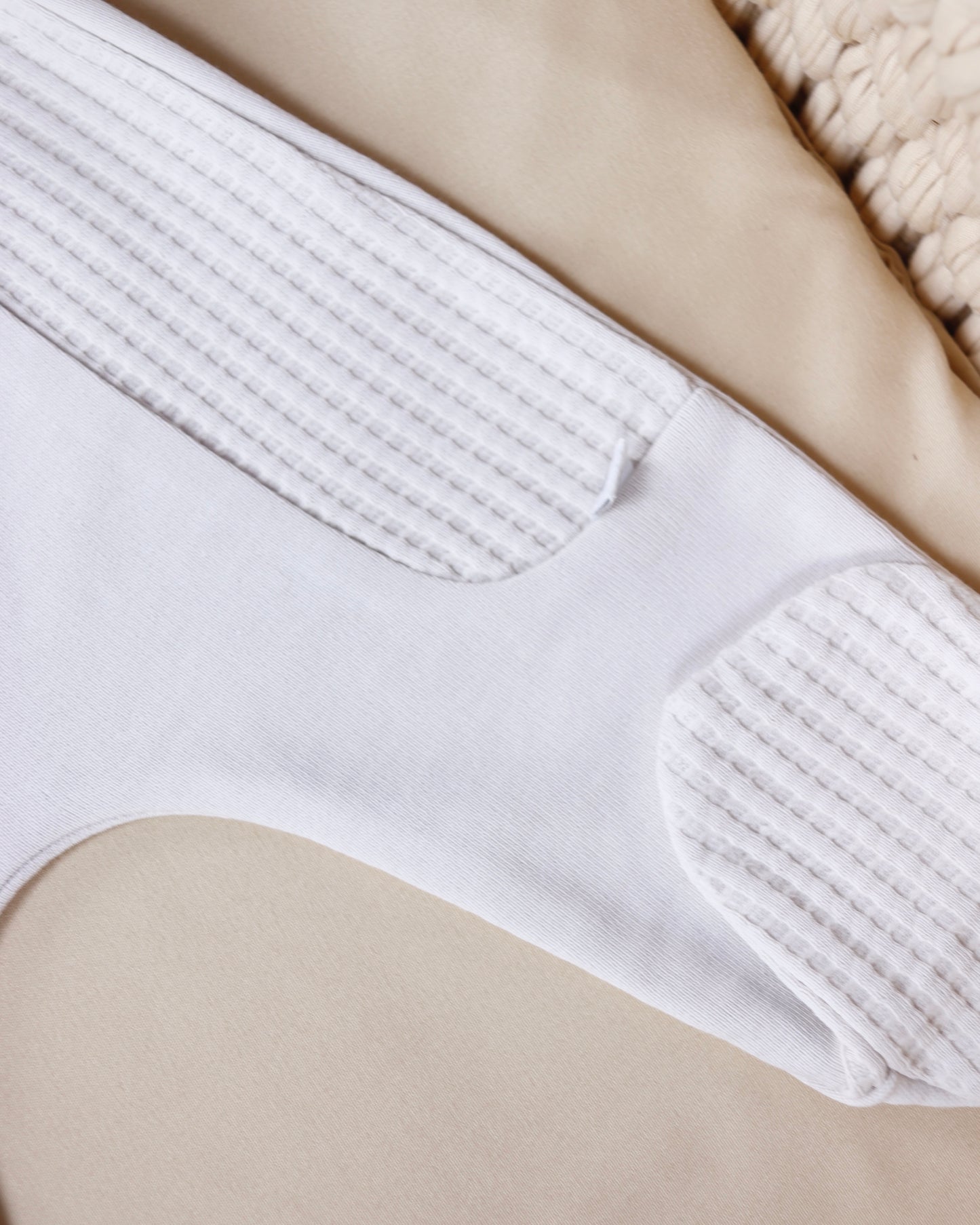 طقم قطعتين قطن ١٠٠٪ بيج غامق ١-١٢ شهر