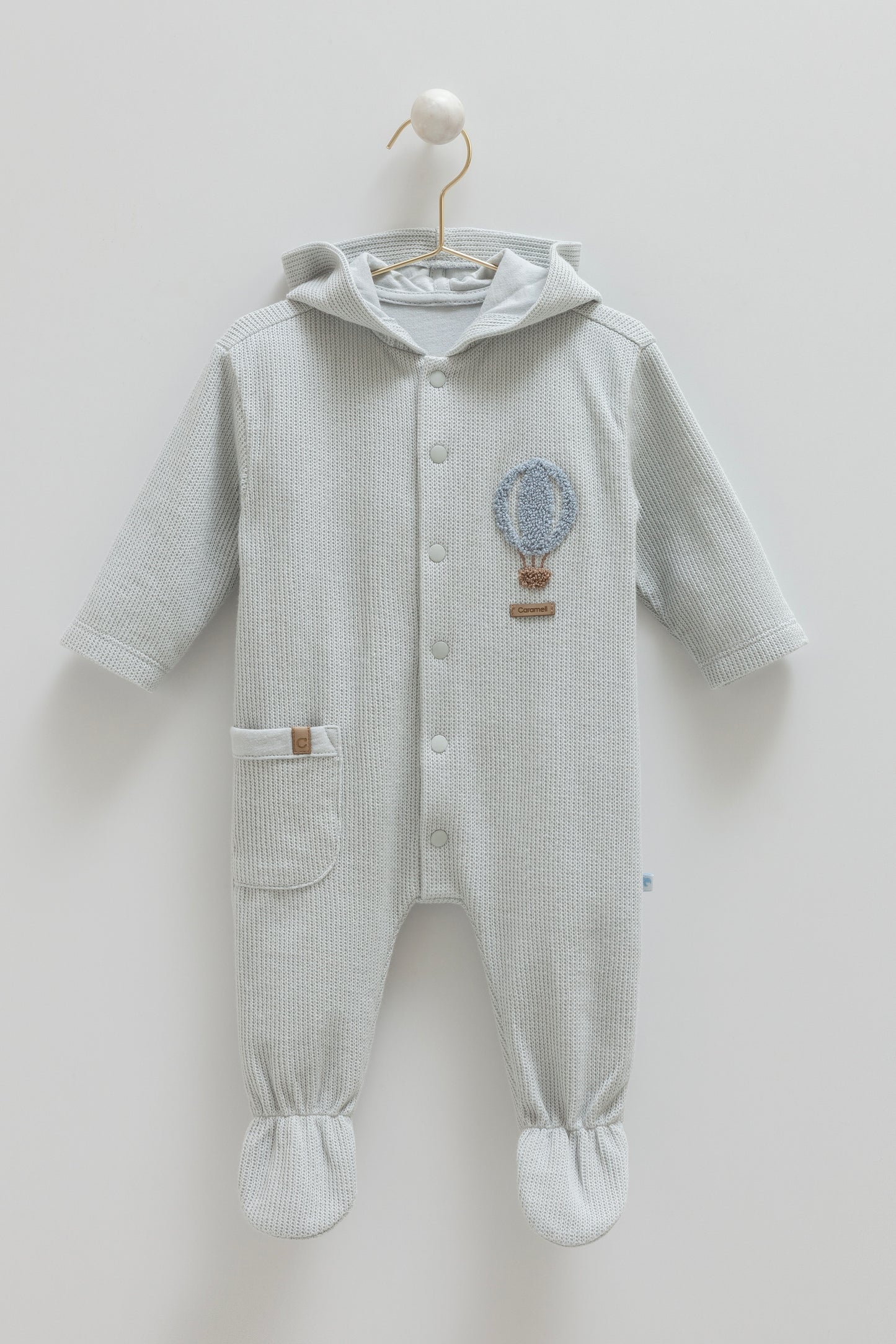 أفرهول قطن شتوي ١-١٢ شهر 🎈 ازرق