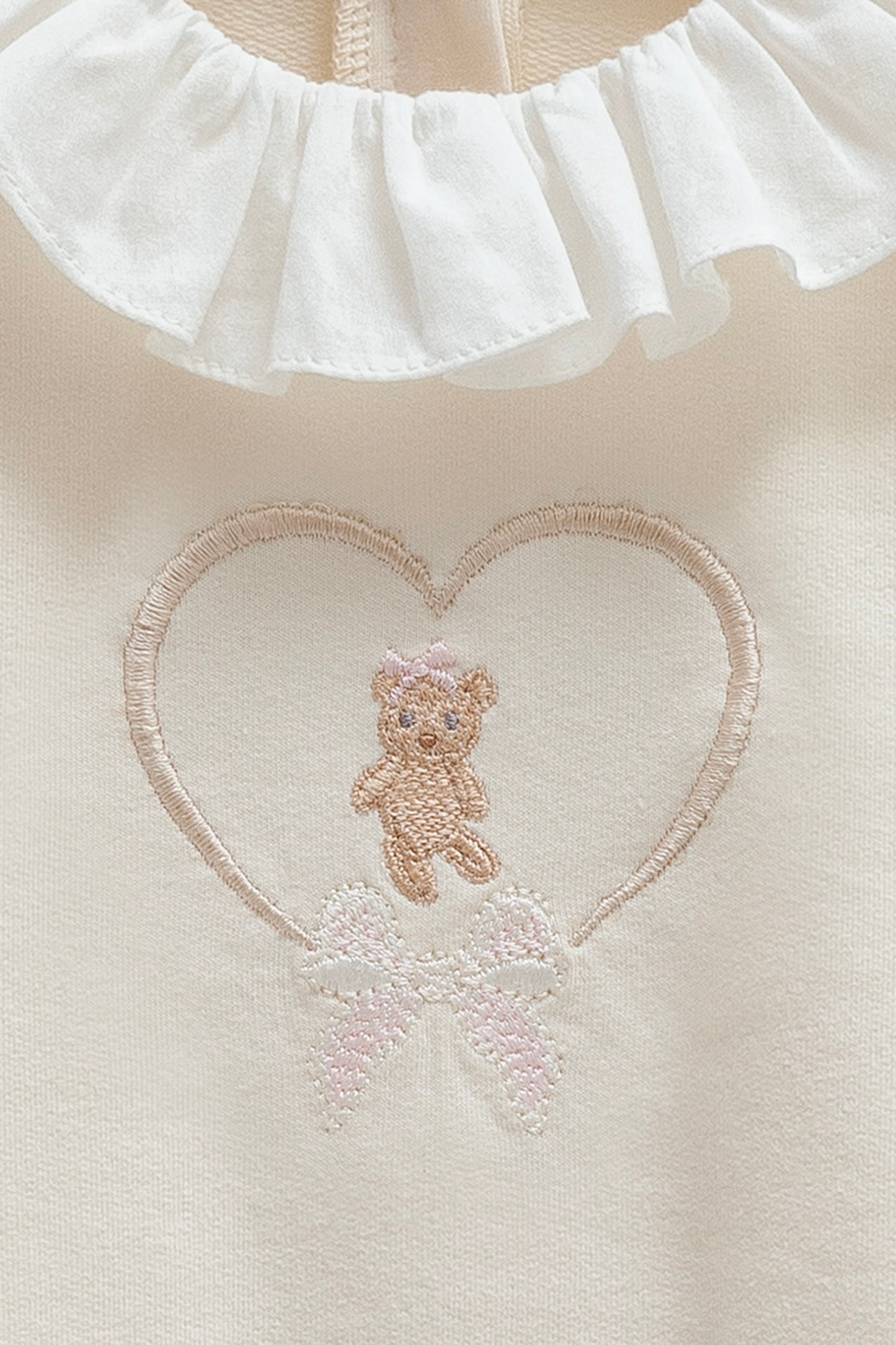 فستان قطن ١٠٠٪ ايفوري🧸