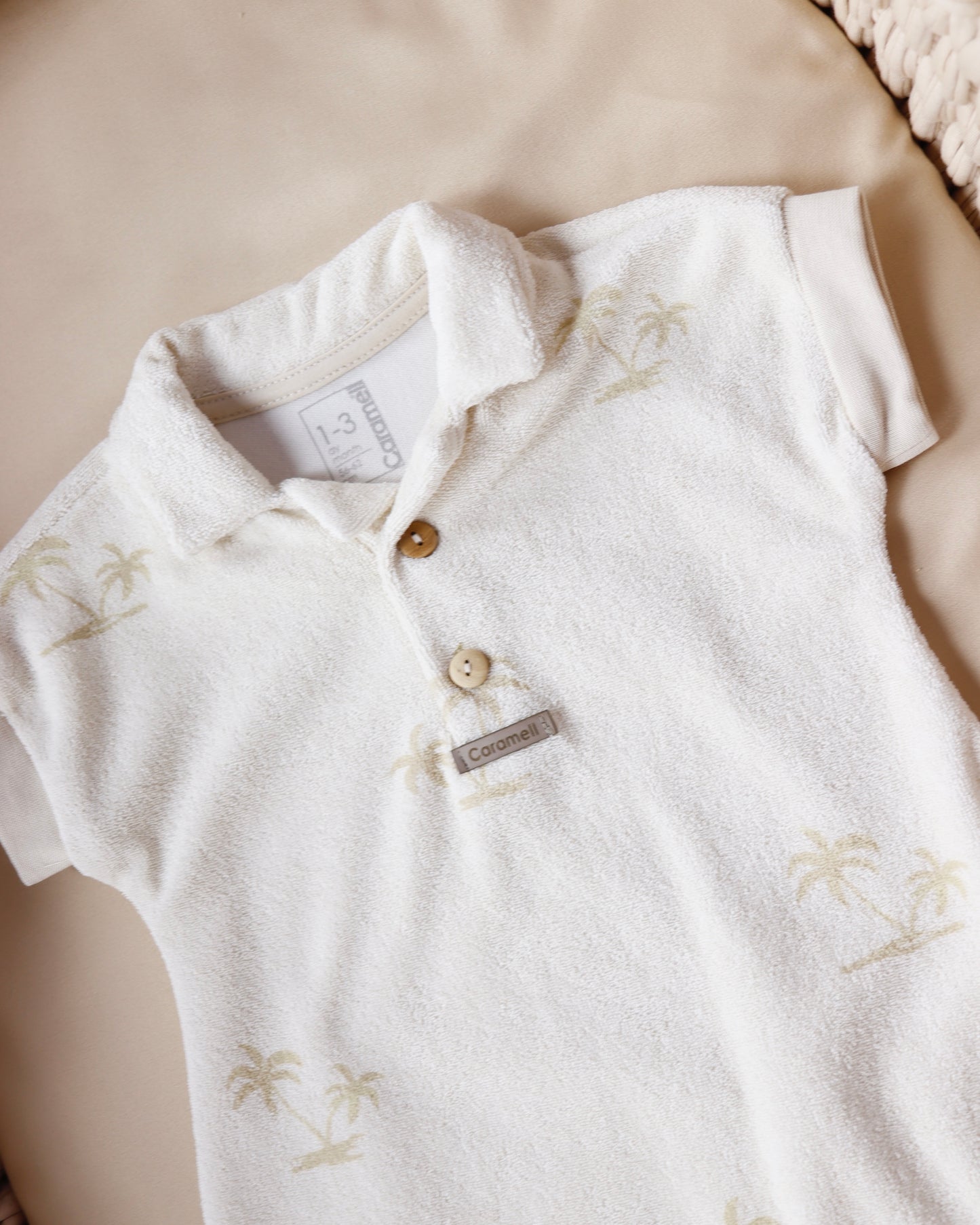 أفرهول صيفي برسمة النخيل باللون الايفوري🌴