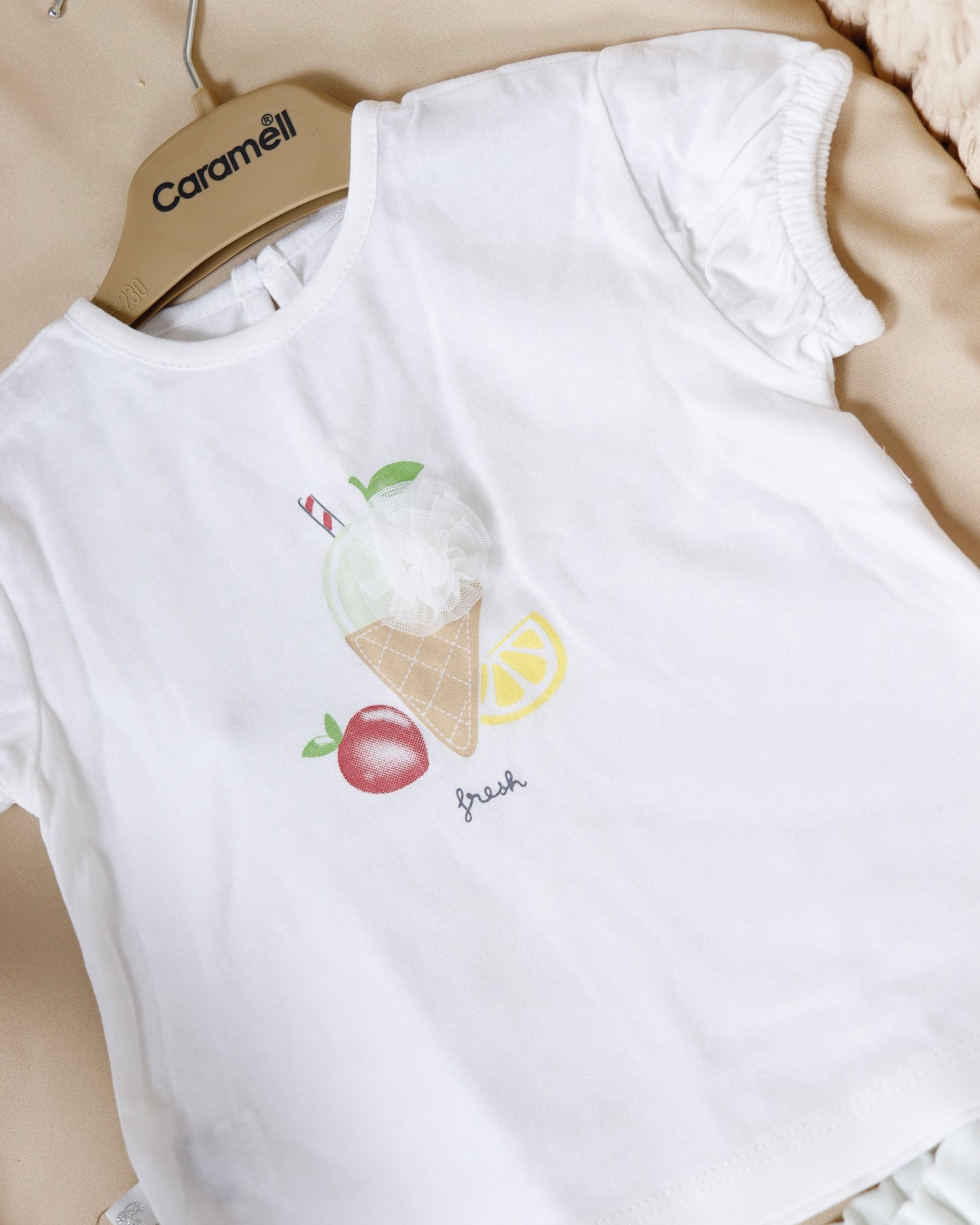 طقم صيفي قطن١٠٠٪ اخضر ٣-١٨ شهر