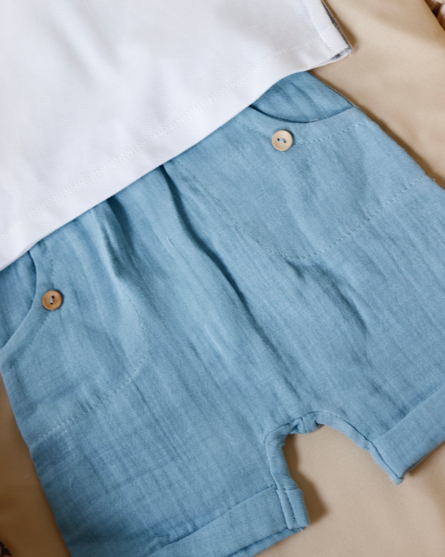 طقم قطعتين 🩵٦-٣٦ شهر