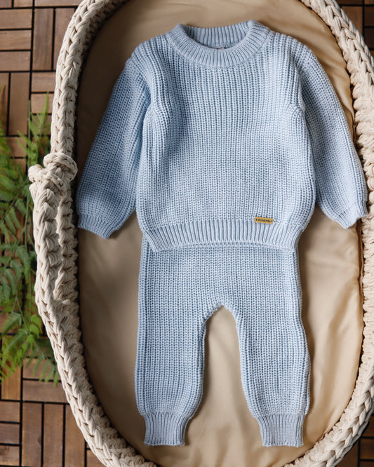 طقم بيبي تريكو قطعتين🧵٦-٢٤ شهر