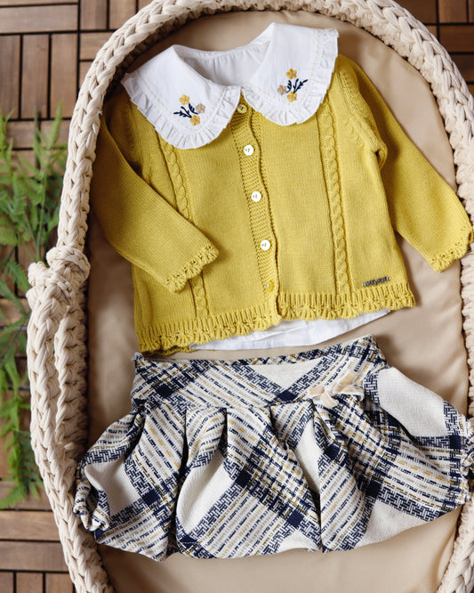 طقم تنورة ٣ قطع ٦-٣٦ شهر