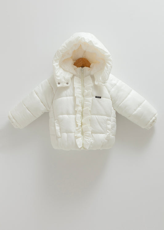 ⁨⁨ جاكيت بيبي مبطن- أبيض ٩ اشهر لغاية ٣ سنوات⁩⁩