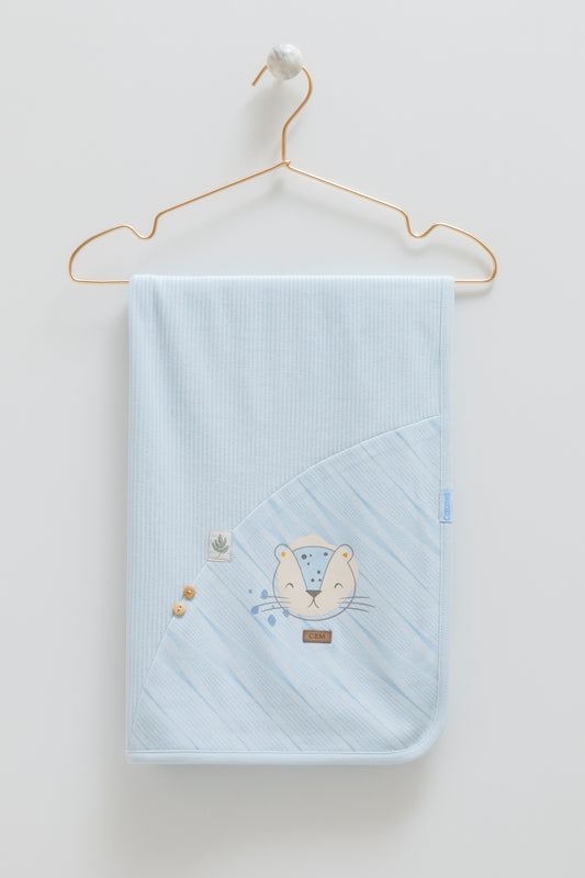 بطانية/ كوفلية بيبي قطن ١٠٠٪🐯