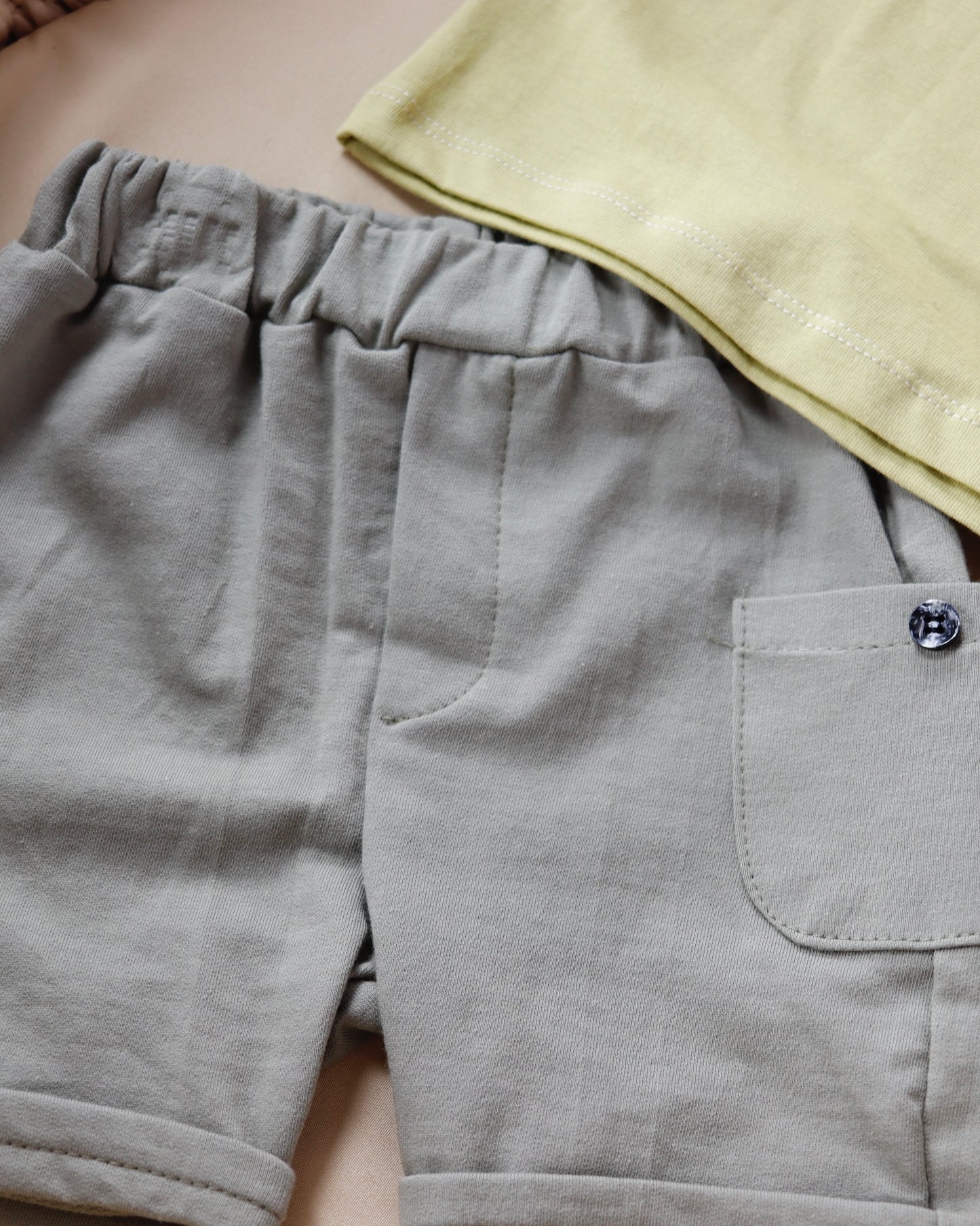 طقم شورت قطني قطعتين🦁