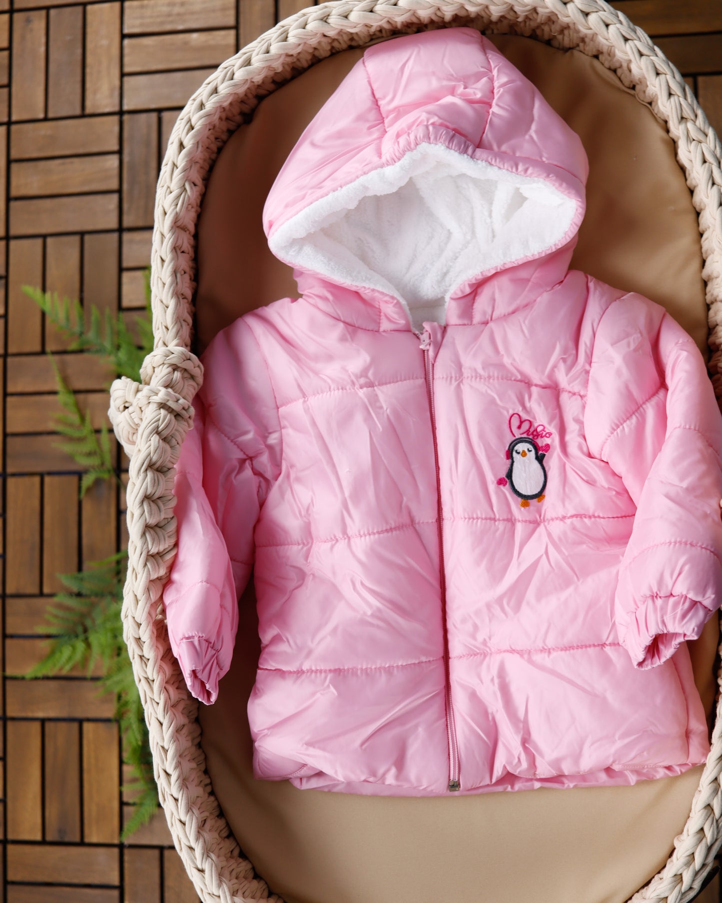 ⁨⁨ جاكيت بيبي مطري مبطن