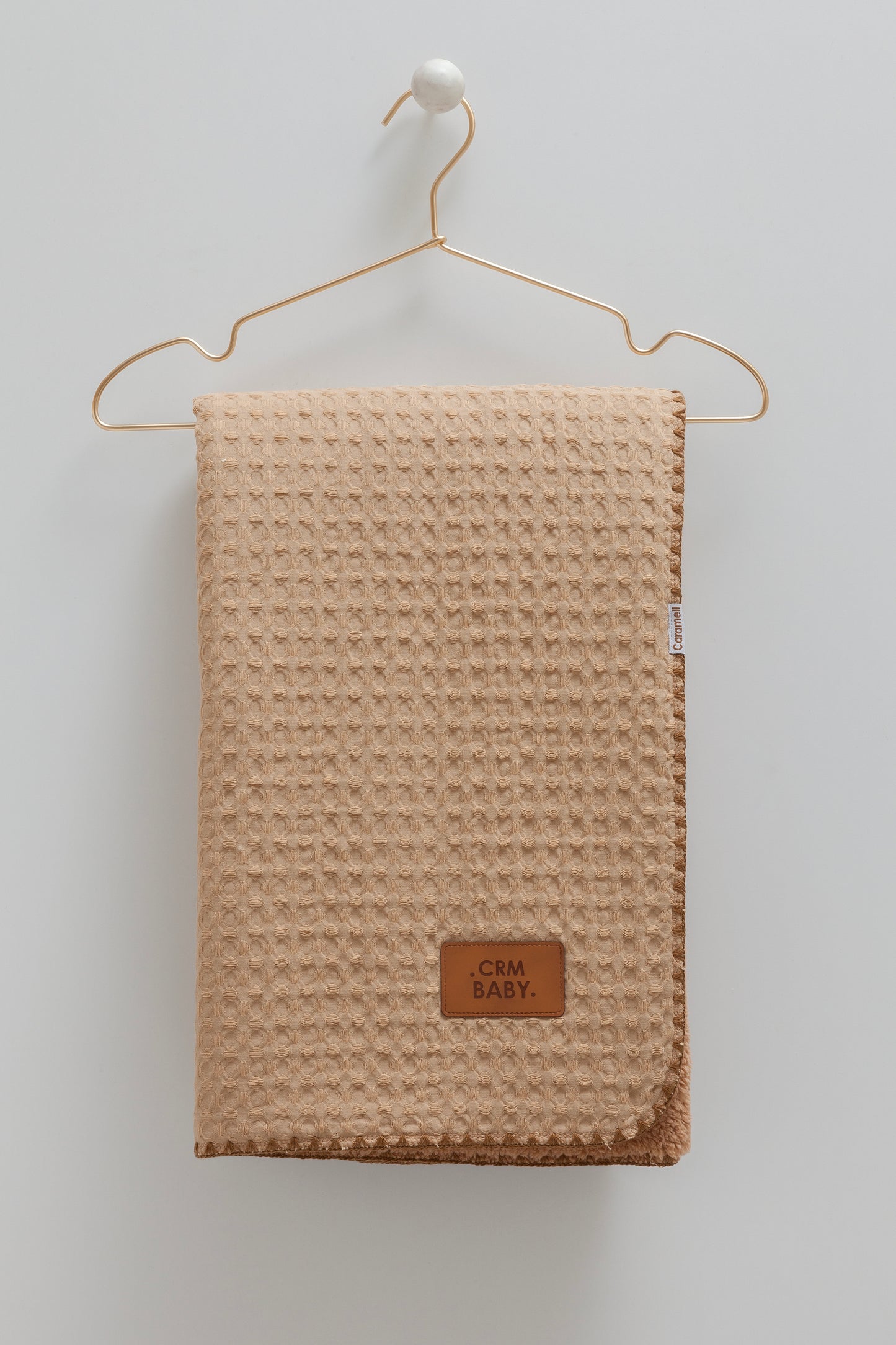 بطانية/ حرام بيبي قطن مبطن ▫️بني فاتح