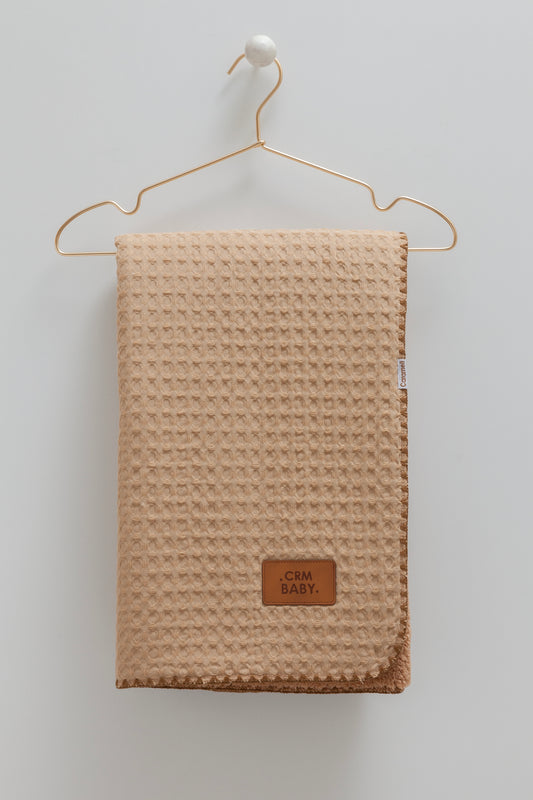 بطانية/ حرام بيبي قطن مبطن ▫️بني فاتح