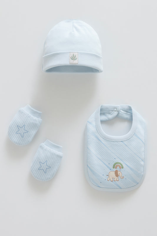 طقم طاقية ٣ قطع قطن ١٠٠٪‏ 🧸