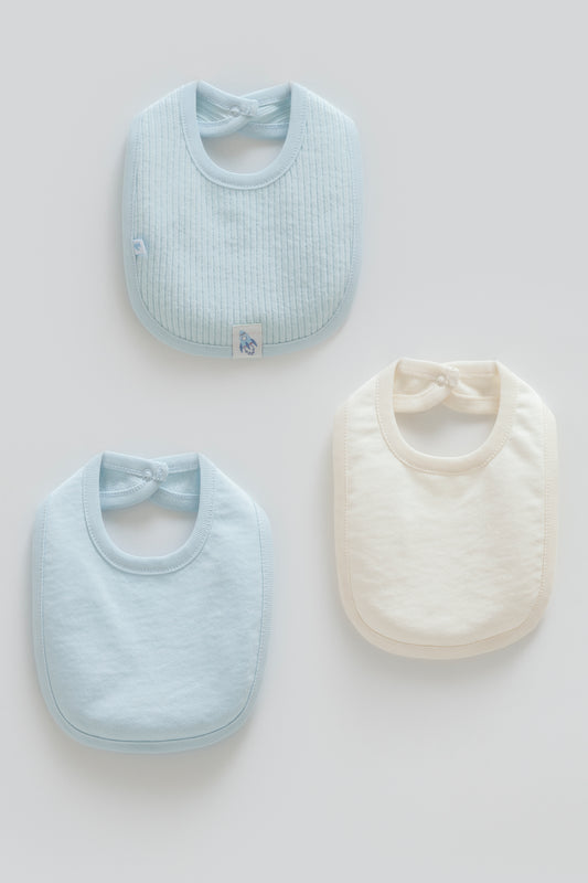 طقم مريلة ٣ قطع قطن ١٠٠٪‏ ازرق🚀