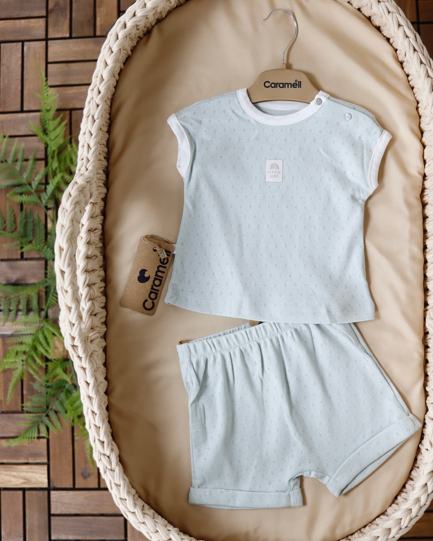 بجامة صيفي خفيف قطن ١٠٠٪‏ اخضر