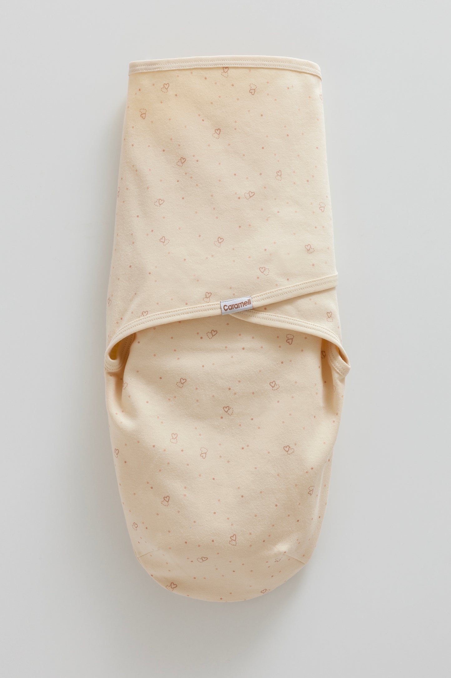 🍼 لفة مواليد قطنية – لون بيج🤍