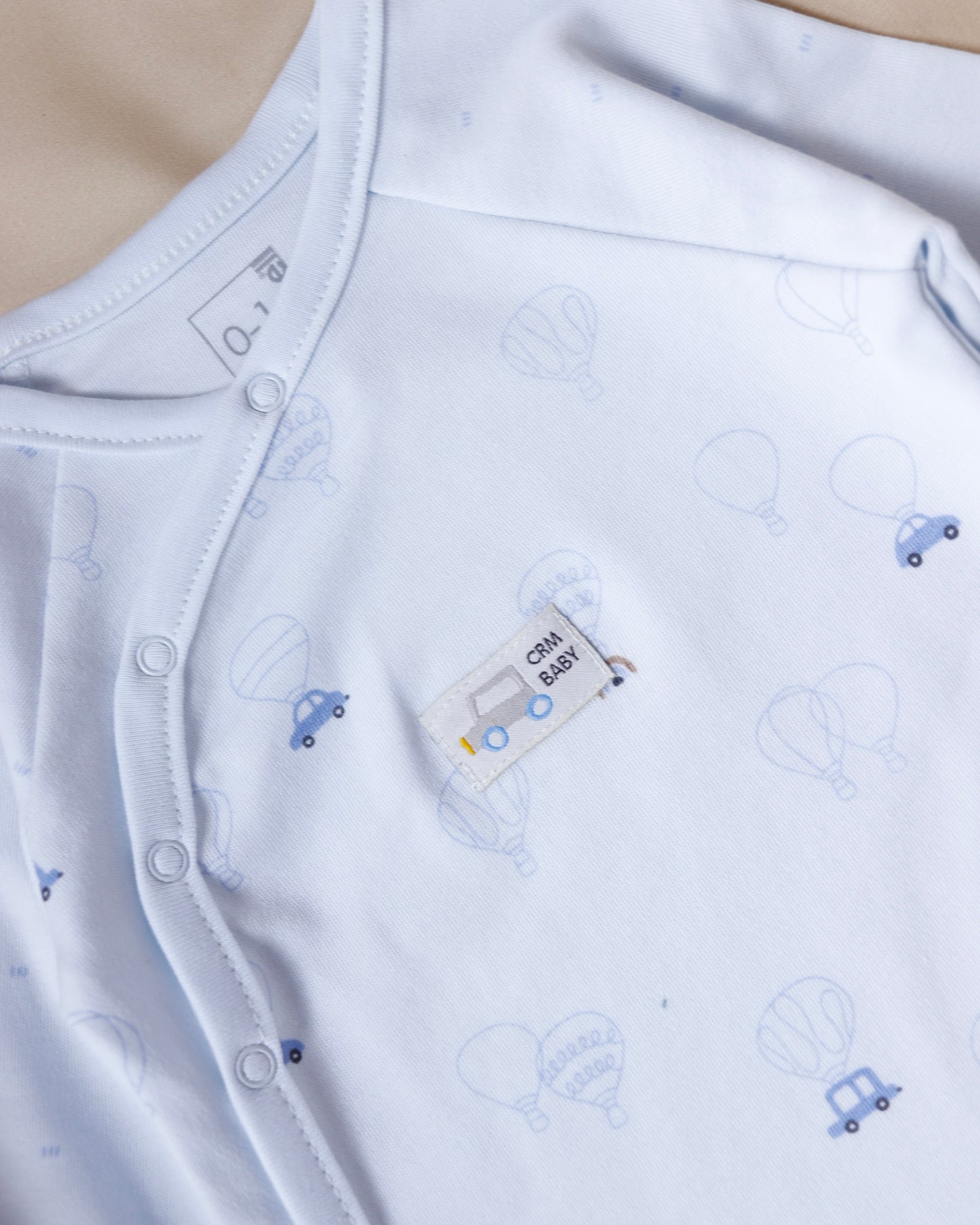 طقم أفرهول مع طاقية قطن ١٠٠٪‏🪡أزرق