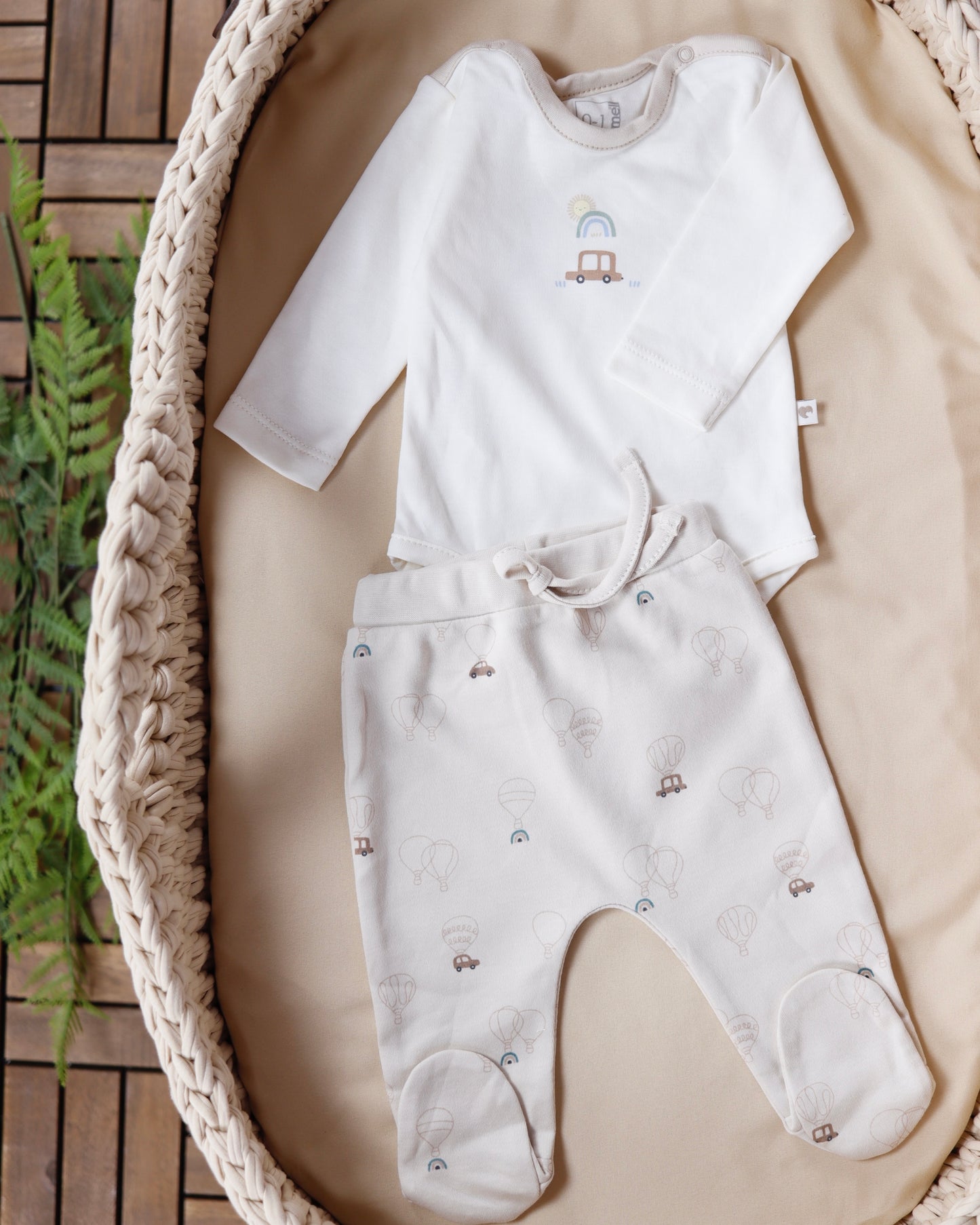 طقم بيبي قطن ١٠٠٪‏ حديث ولاده و ١-٣ أشهر