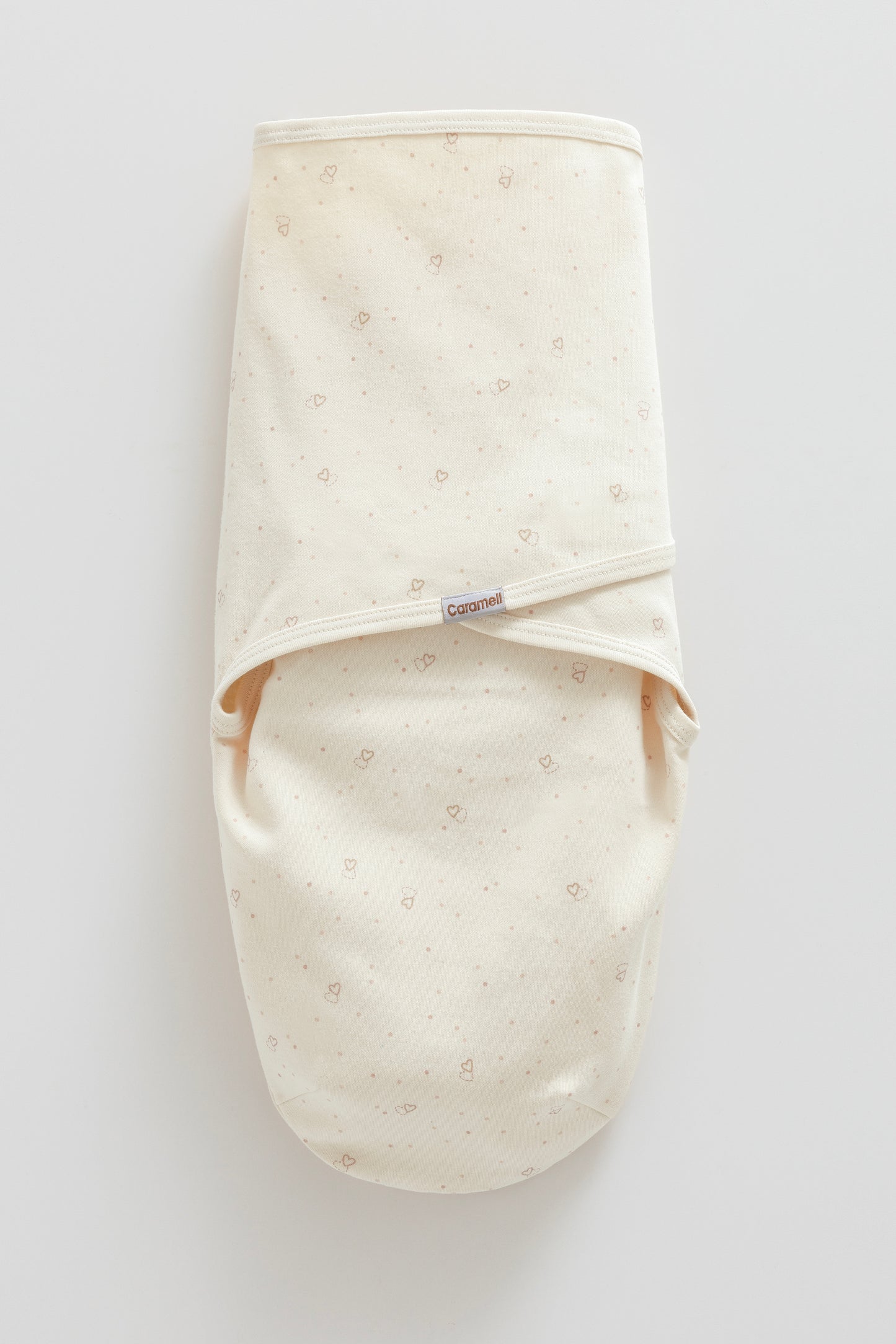 🍼 لفة مواليد قطنية – لون ايفوري🤍