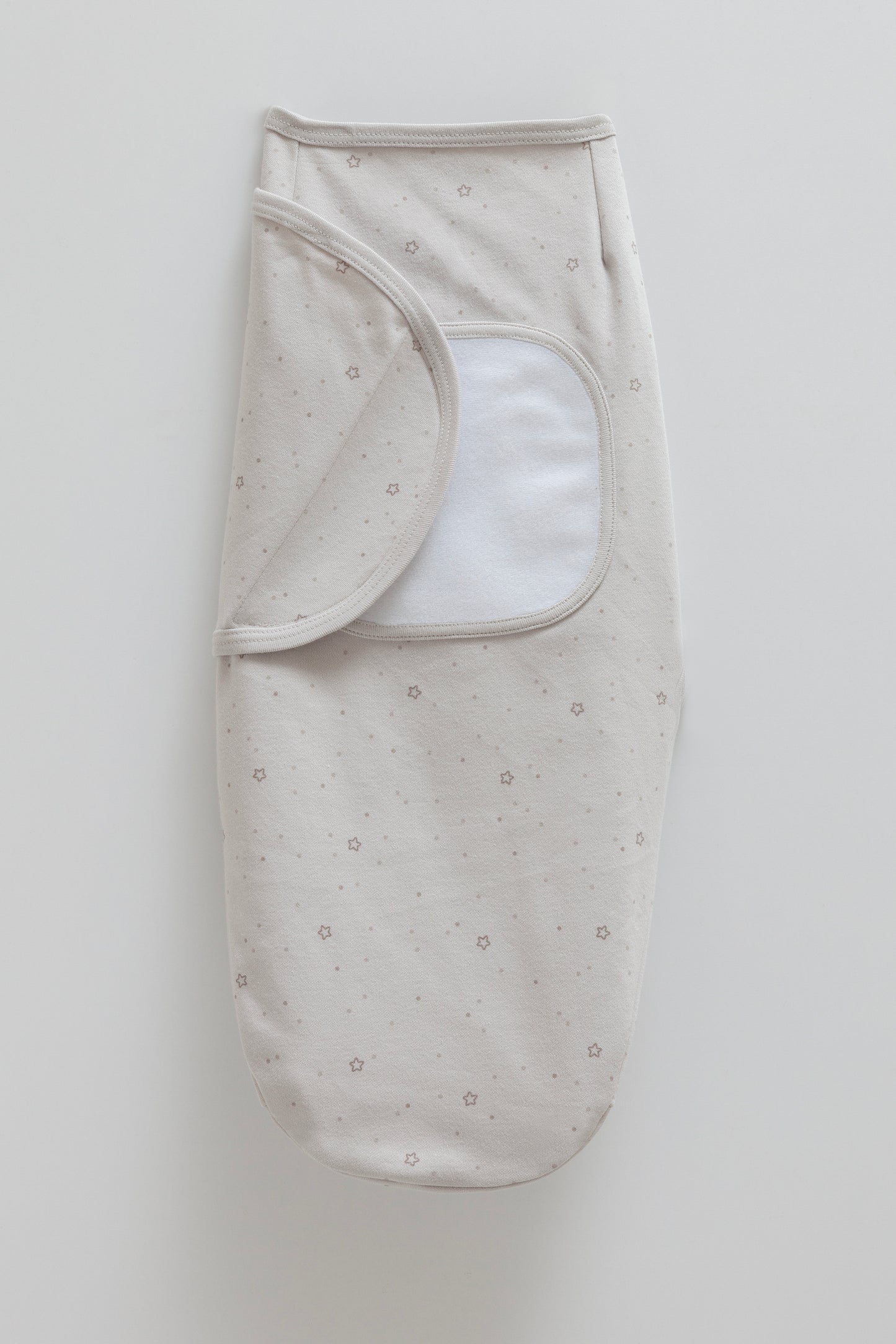 🍼 لفة مواليد قطنية – لون رمادي⭐️