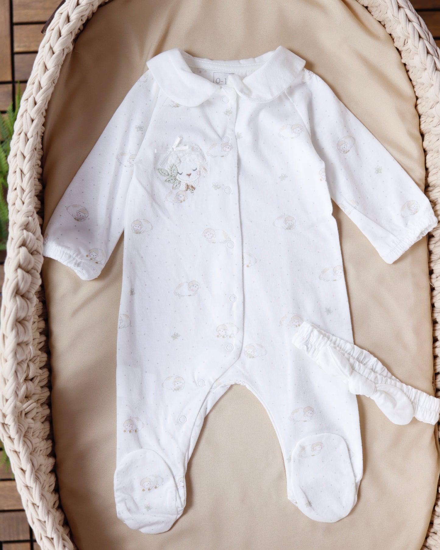 طقم أفرهول مع طاقية قطن ١٠٠٪‏🪡ايفوري