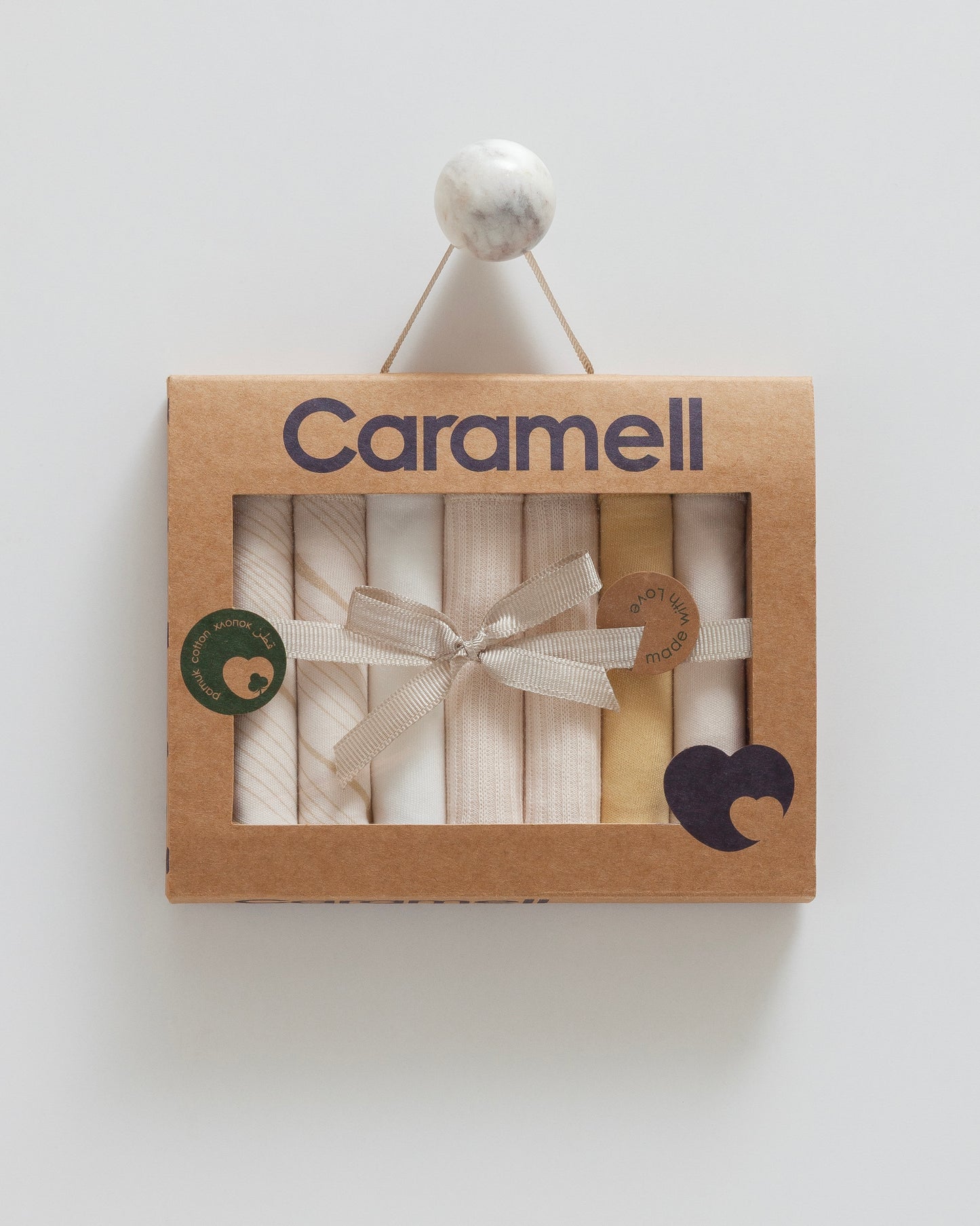 طقم مناديل بيبي قطن طبيعي ١٠٠٪‏ ٧ قطع