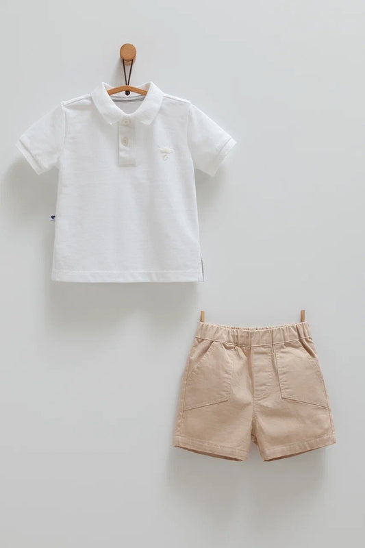 طقم قطعتين 🤍٦-٣٦ شهر