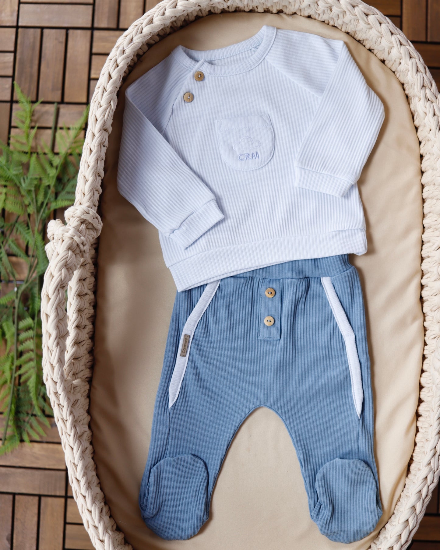 طقم قطعتين قطن ١٠٠٪‏💙