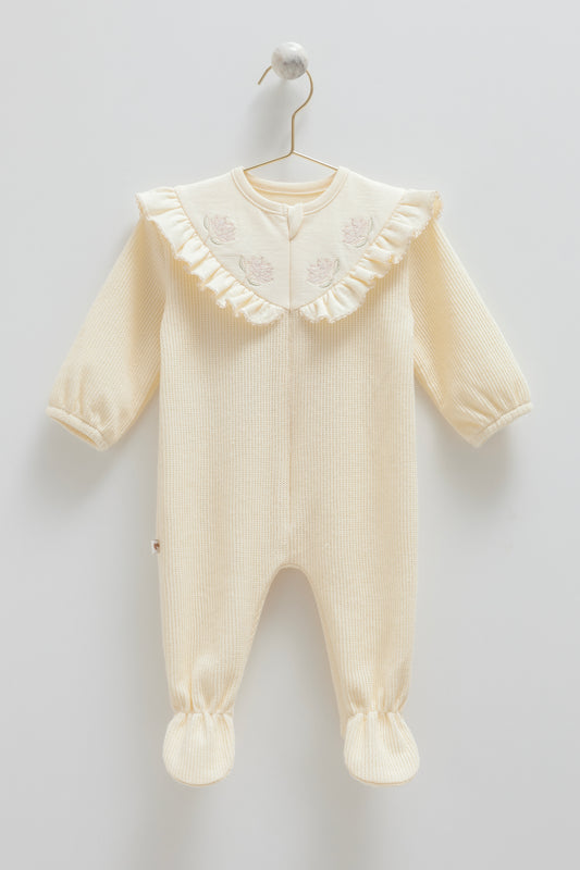 أفرهول قطن شتوي ١-١٢ شهر🌸 ايفوري