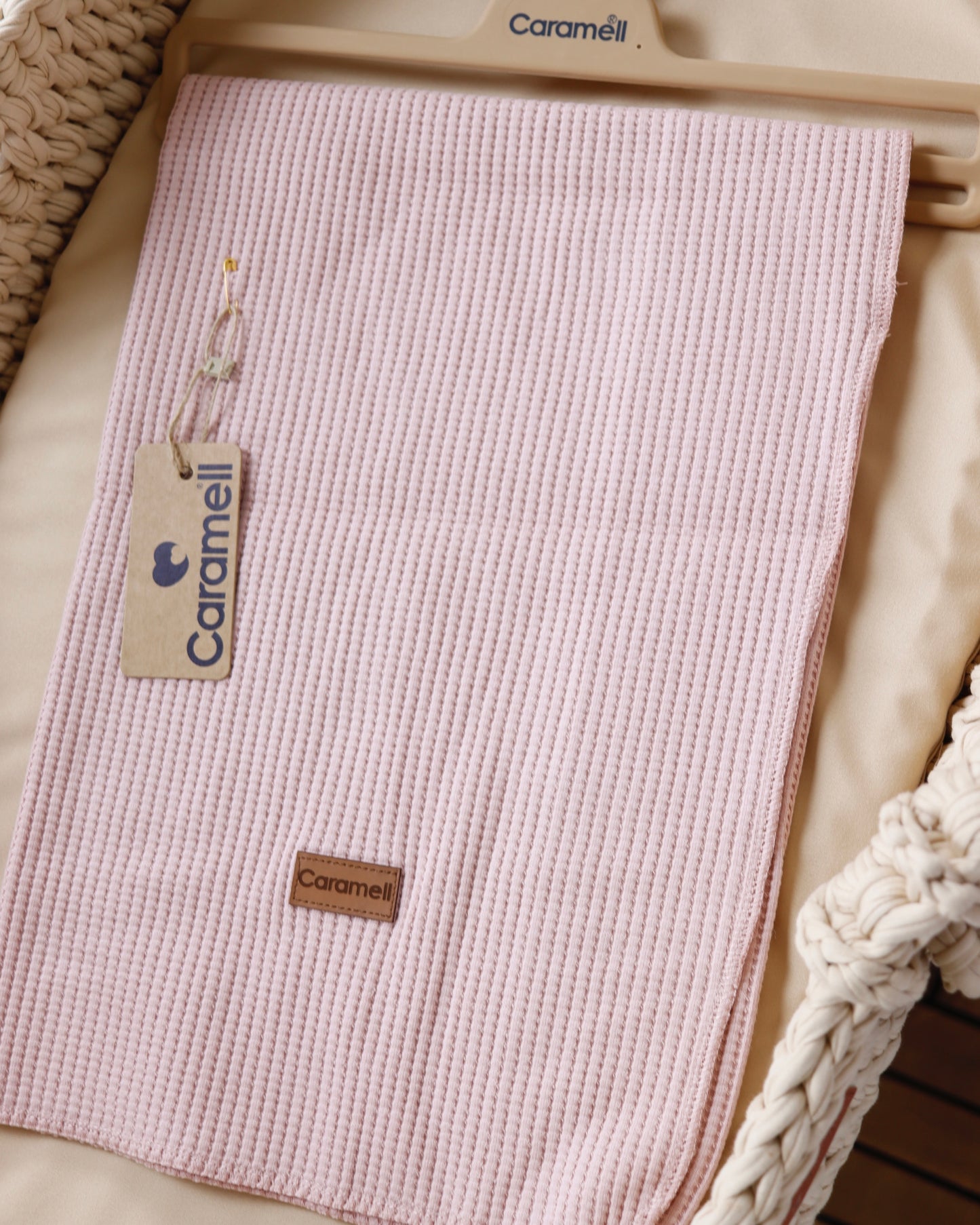 بطانية بيبي قطن 100% وردي