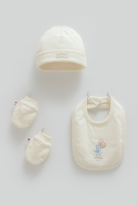 طقم طاقية ٣ قطع قطن ١٠٠٪‏ 🧸