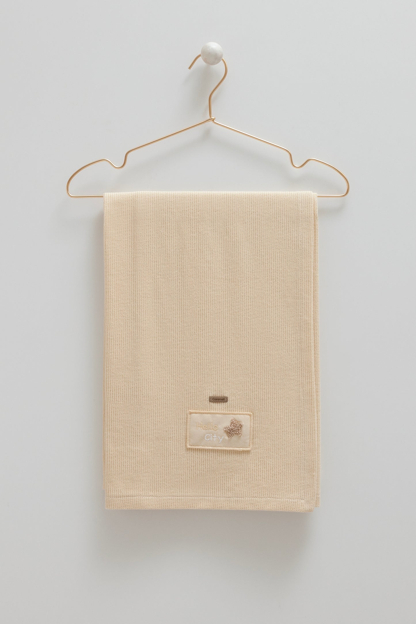 بطانية بيبي قطن شتوي ١٠٠٪ ✨بيج