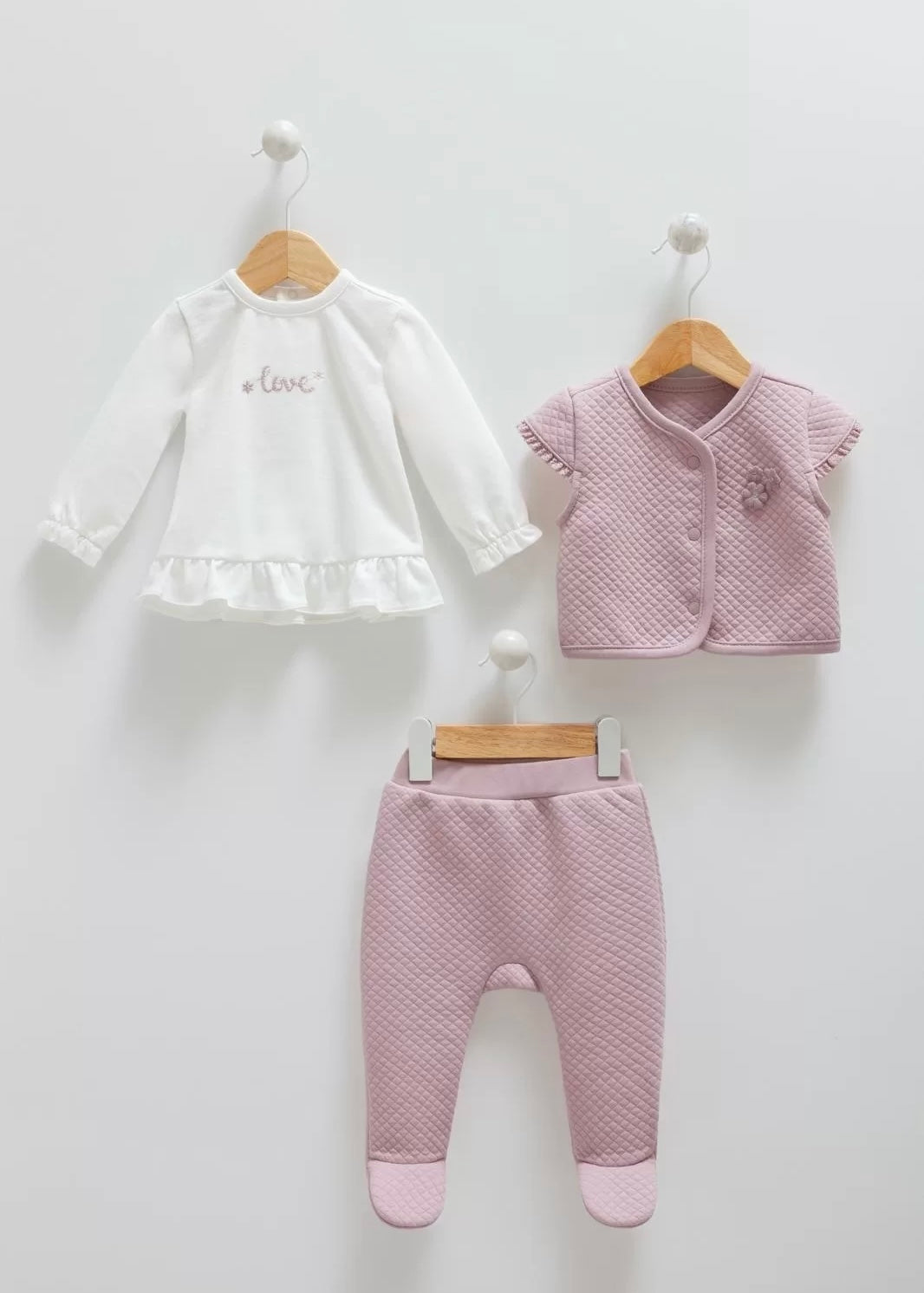 طقم بيبي قطن ١٠٠٪‏