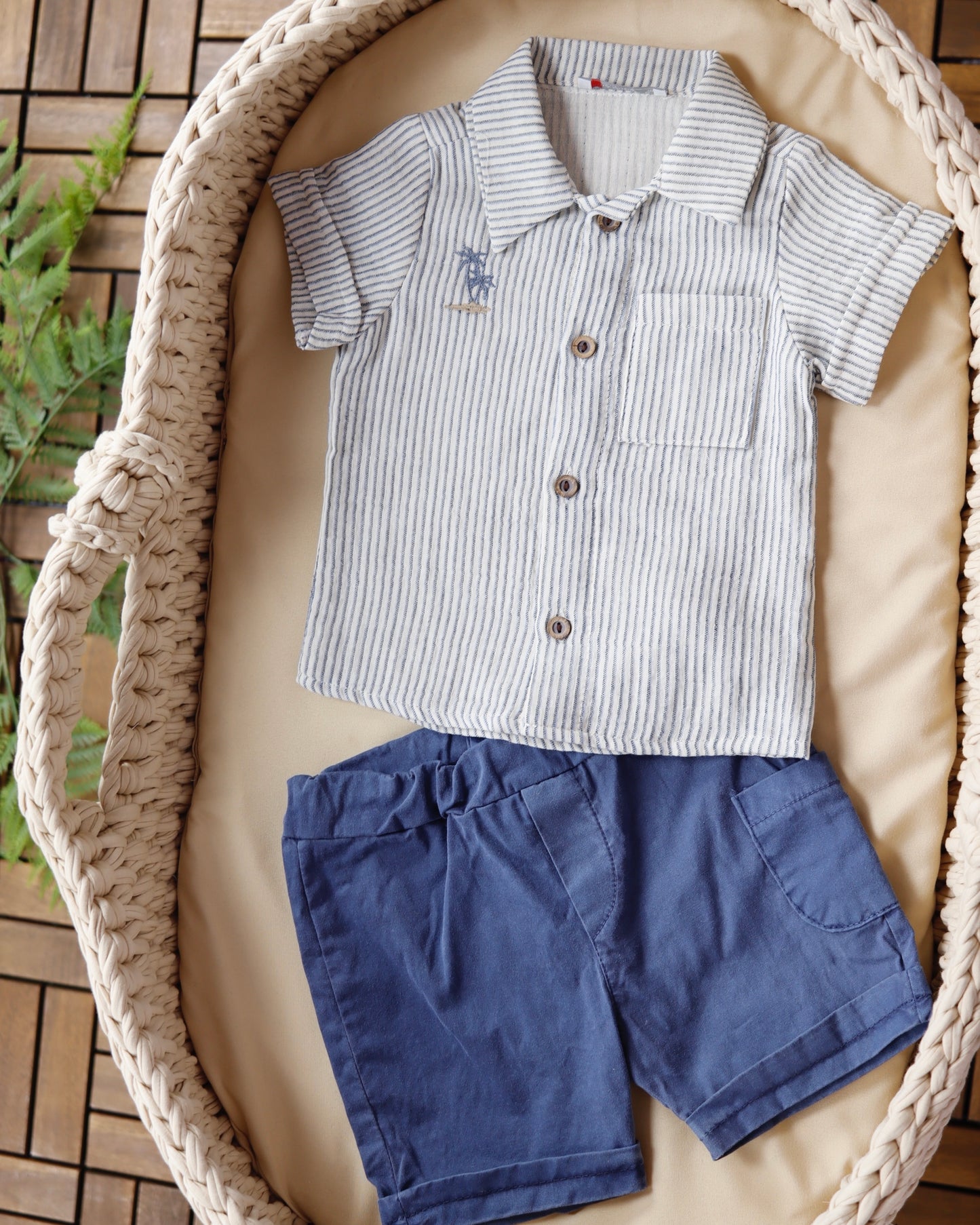 طقم شورت قطعتين