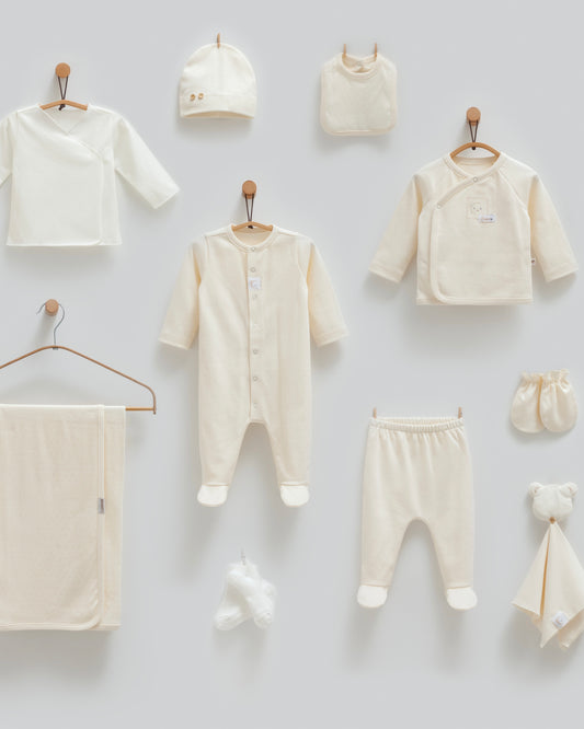 طقم حديث ولادة ١٠ قطع🪡قطن طبيعي ١٠٠٪‏