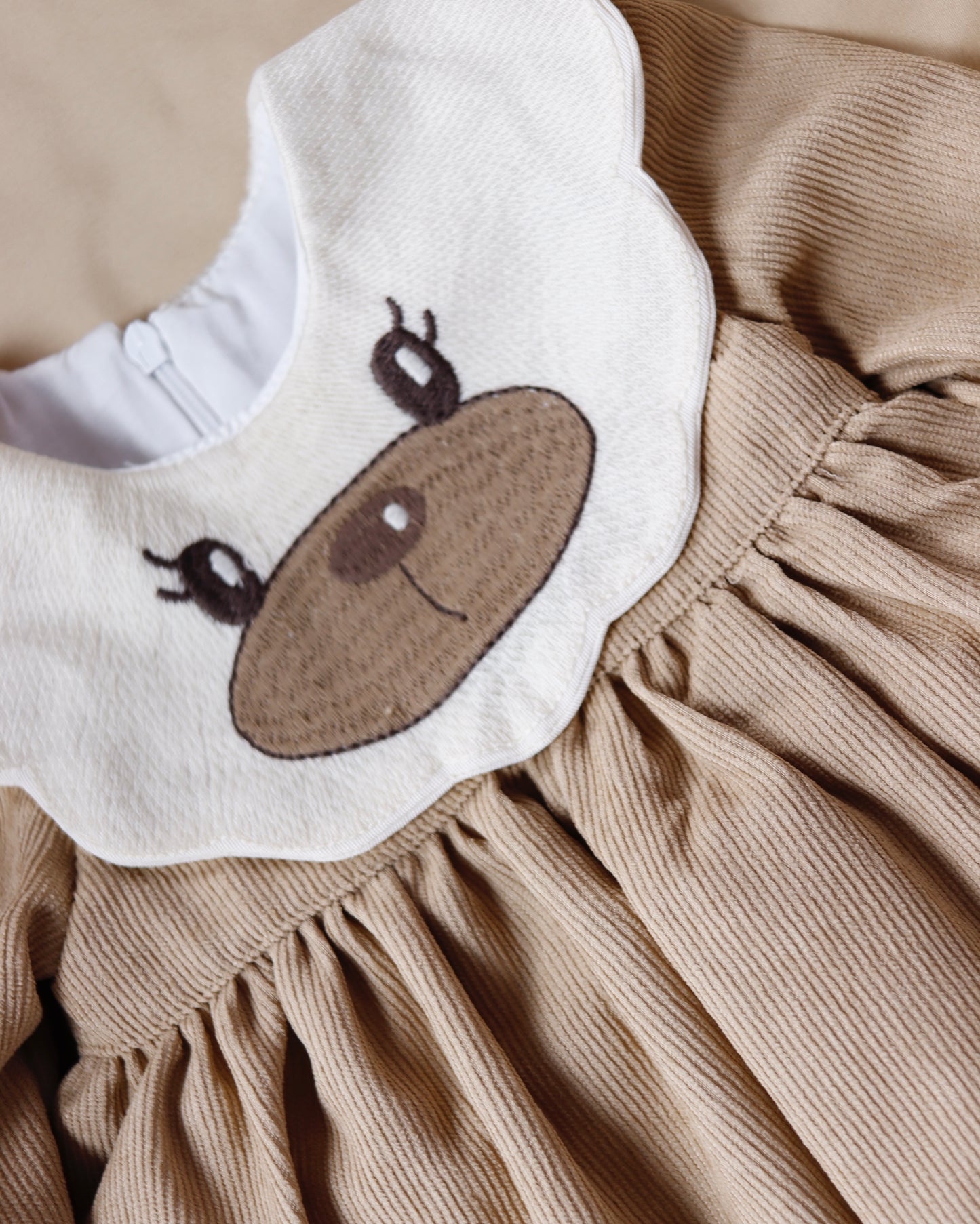 فستان بيبي 🤎١-١٢ شهر