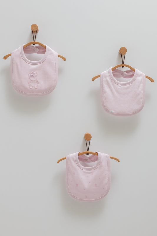 طقم مريلة ٣ قطع قطن ١٠٠٪‏ نهدي🧸