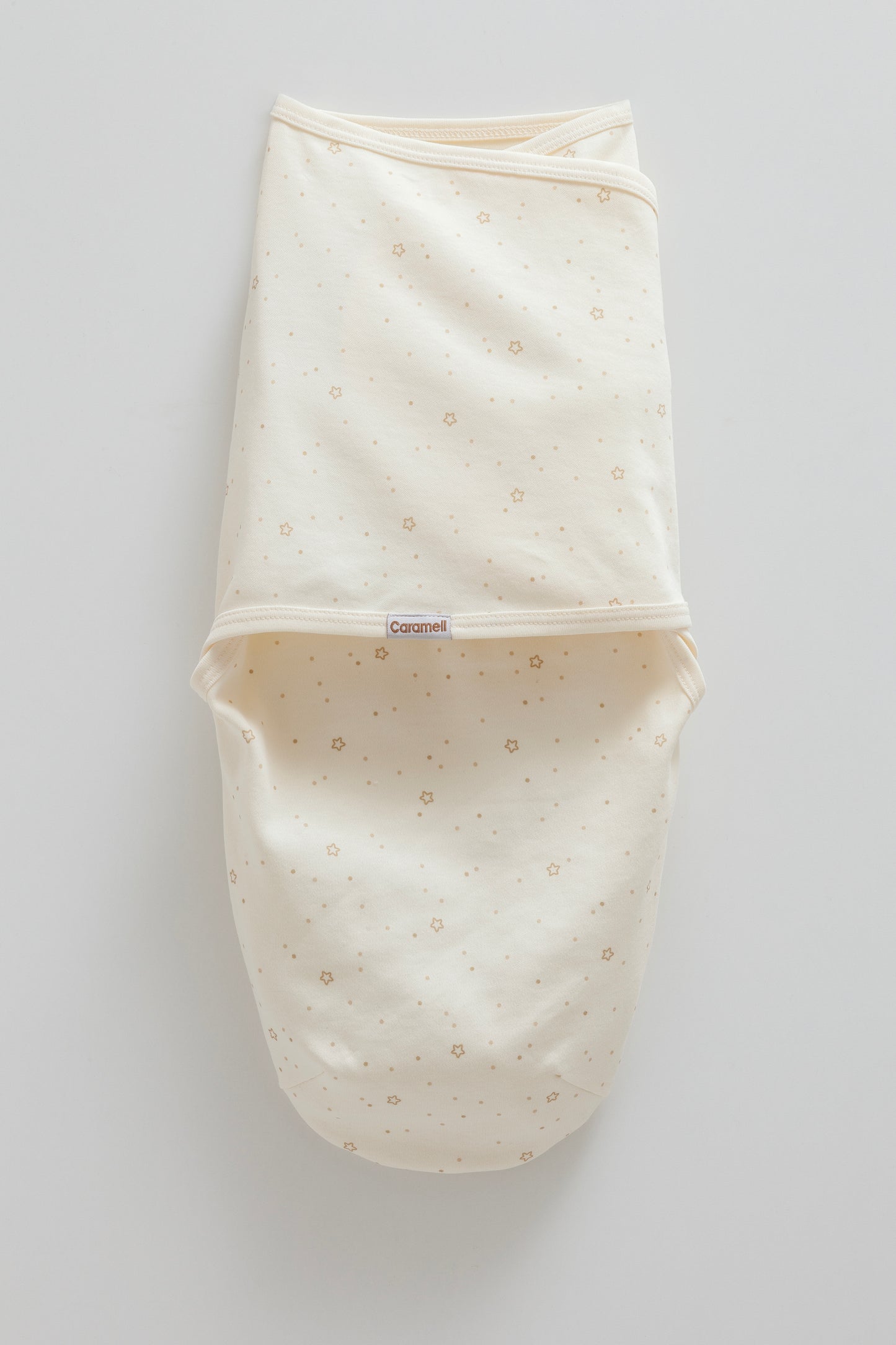 🍼 لفة مواليد قطنية – لون ايفوري⭐️