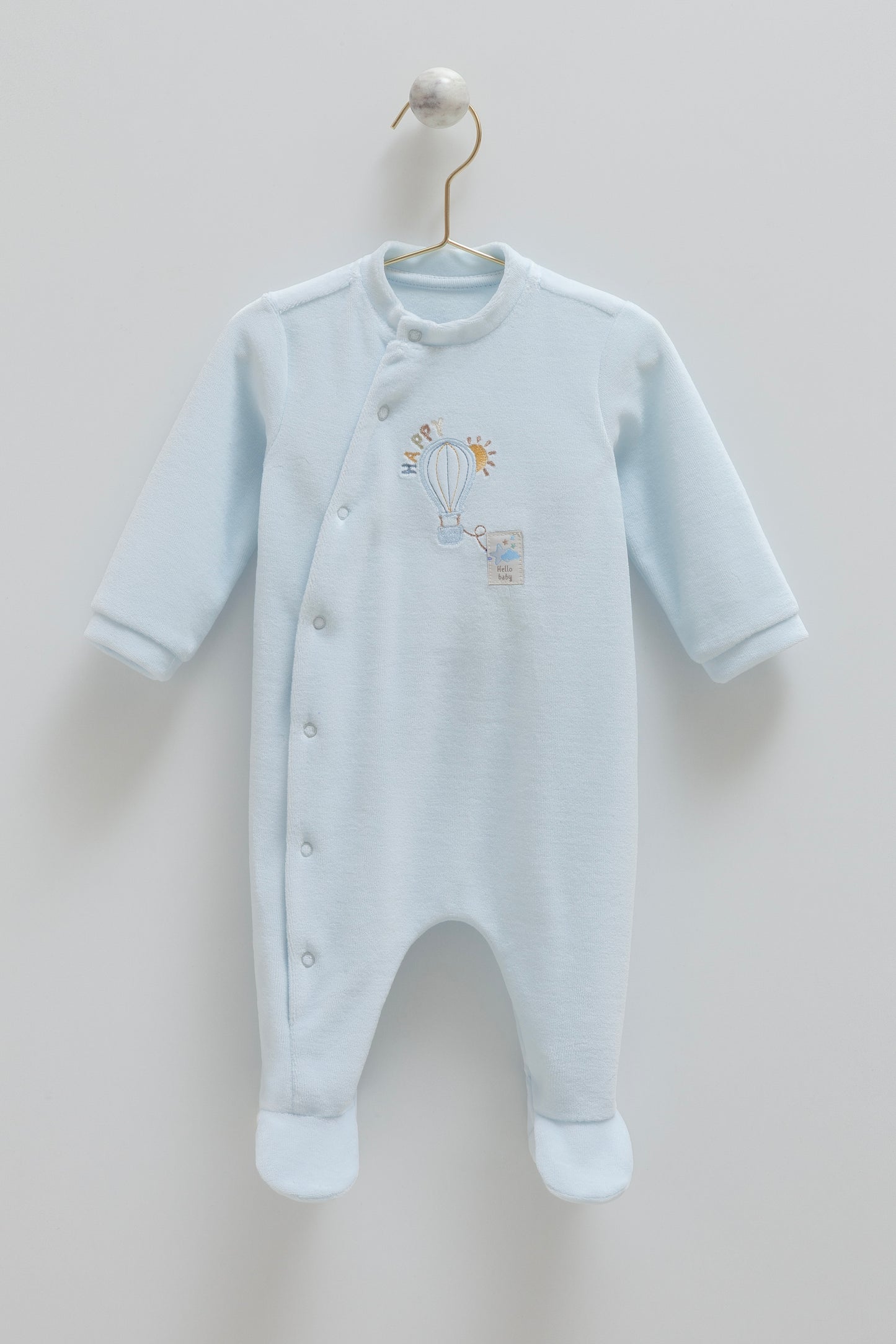 أفرهول بيبي مخمل ازرق🎈