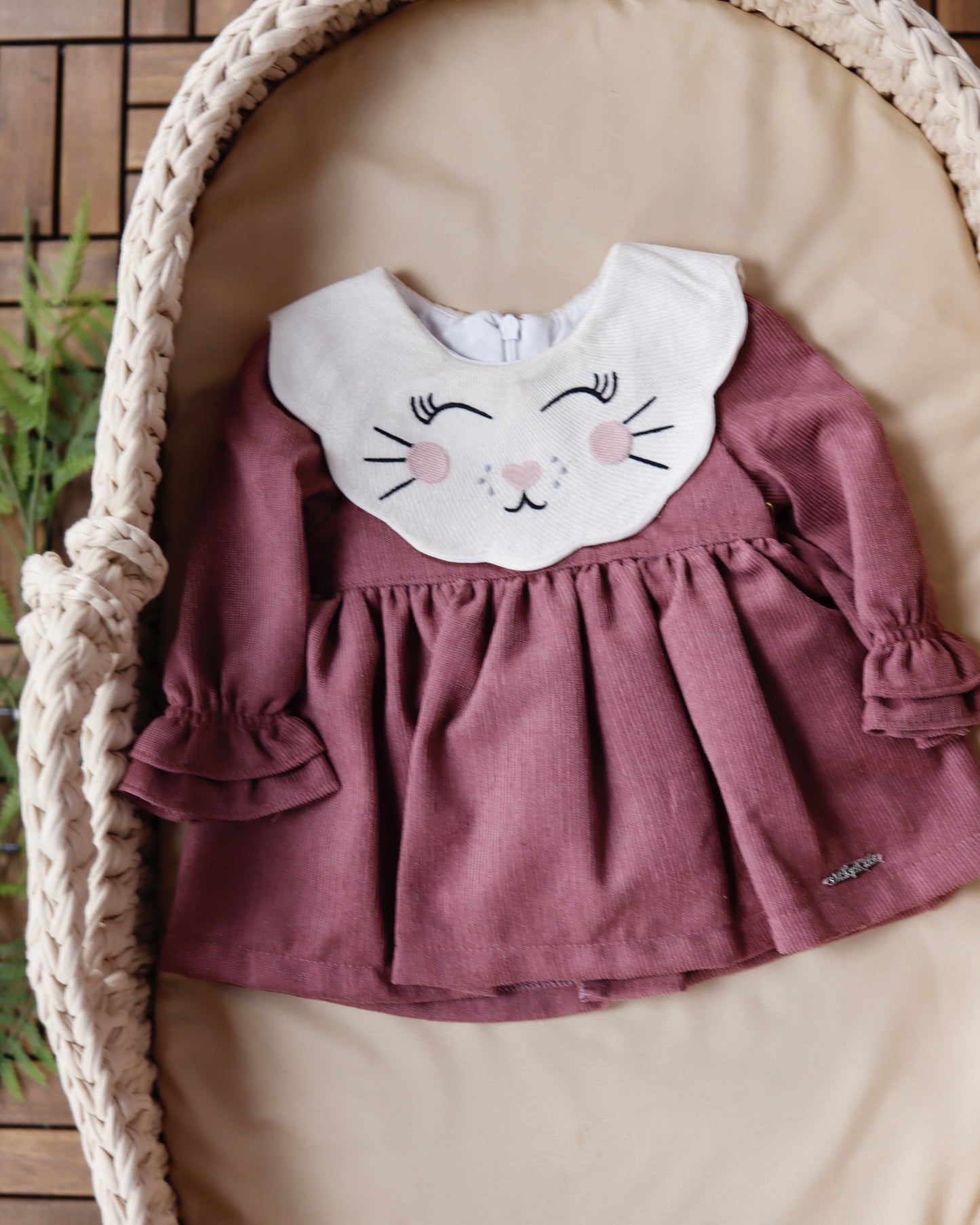 فستان بيبي 🩷١-١٢ شهر