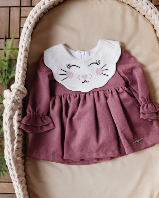 فستان بيبي 🩷١-١٢ شهر